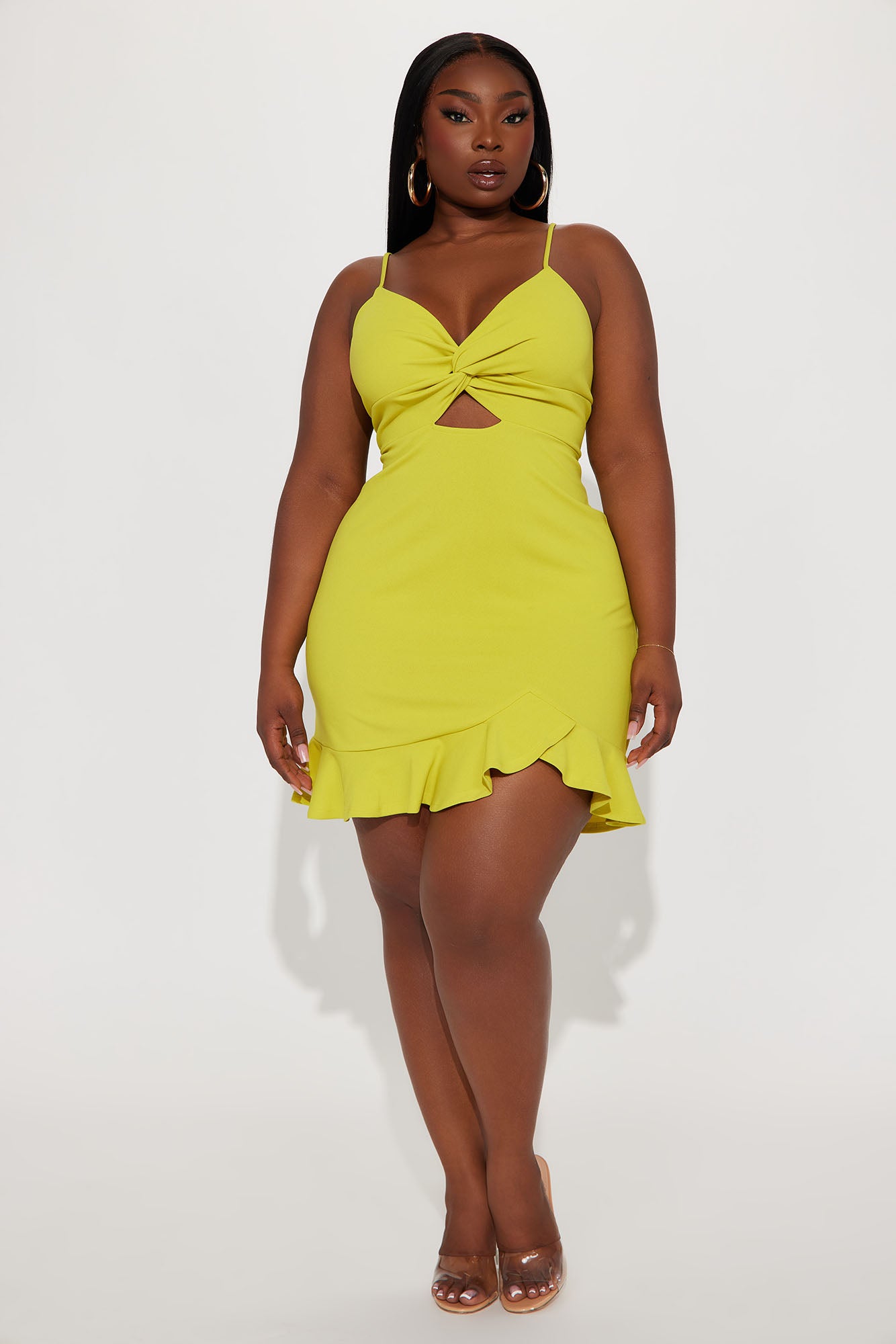 Without Your Kisses Dress - Lime - Image 5