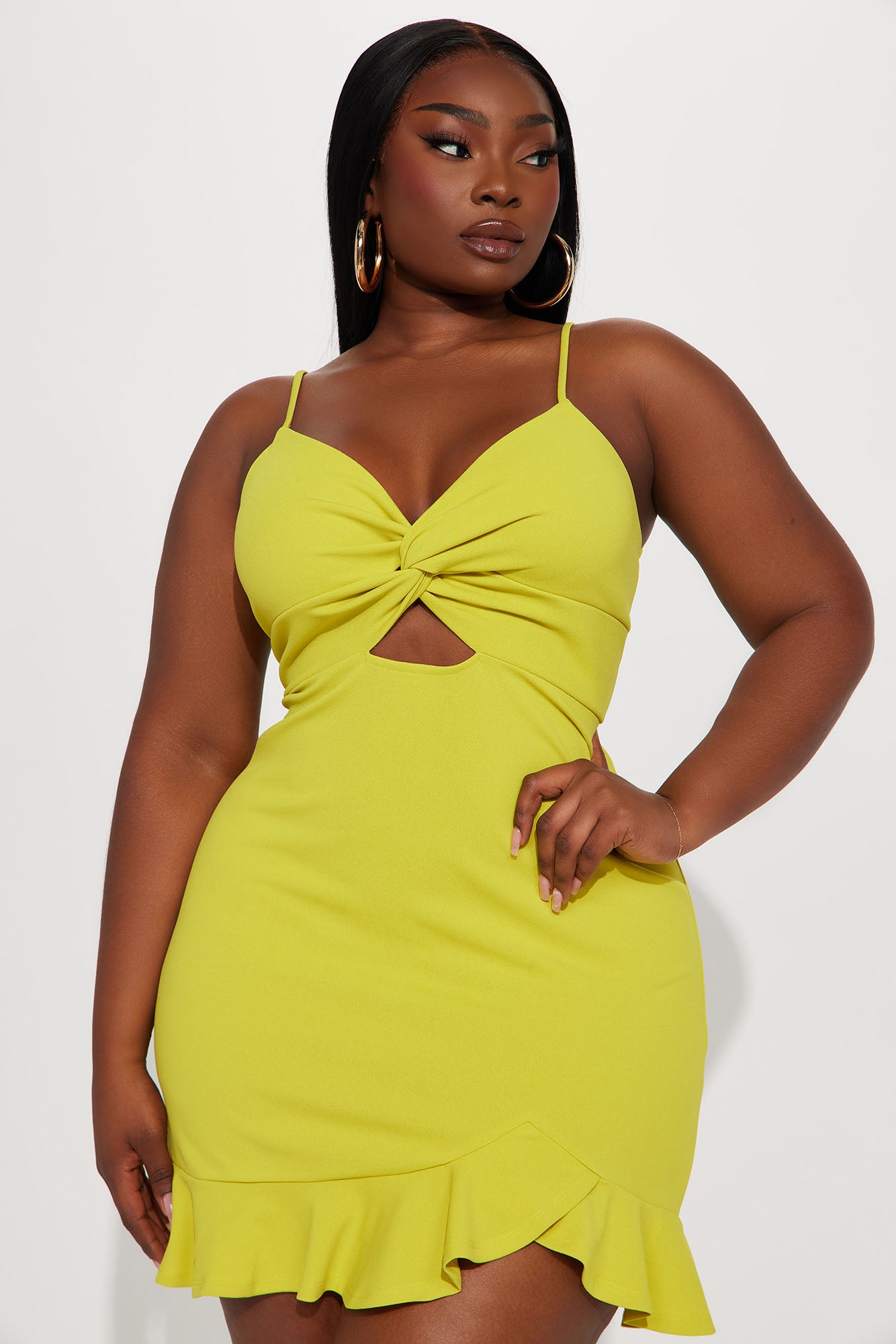 Without Your Kisses Dress - Lime - Image 4