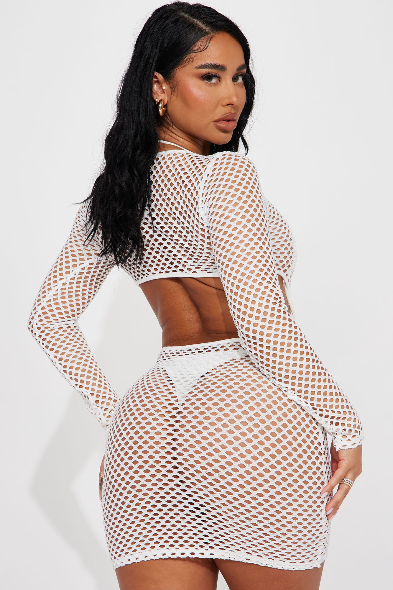 Tan Lines Cover Up Dress - White - Image 3