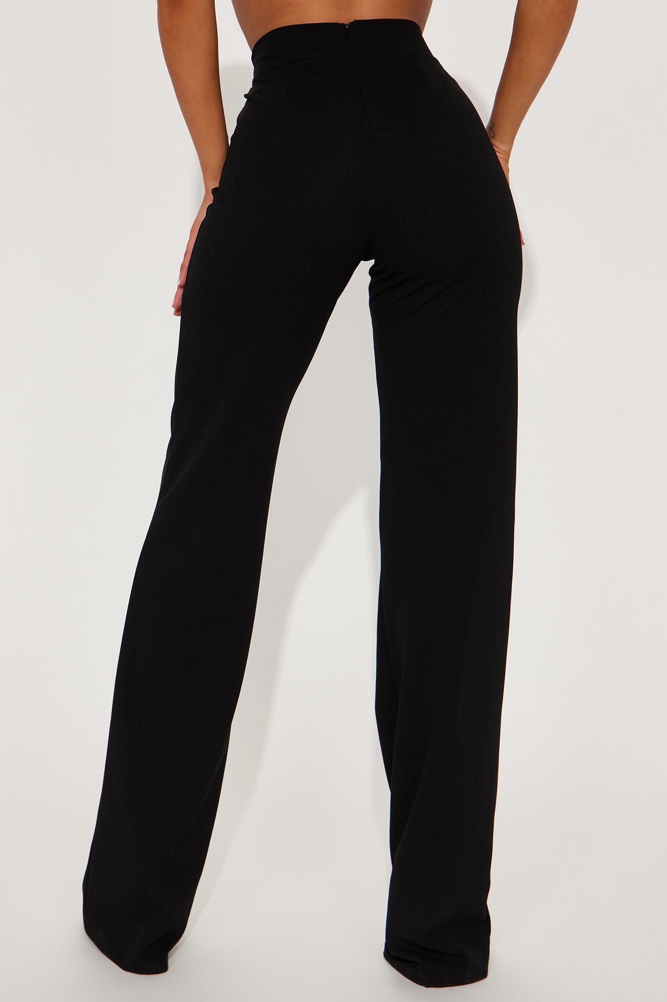 Tall Call It Even Wide Leg Dress Pants - Black - Image 3