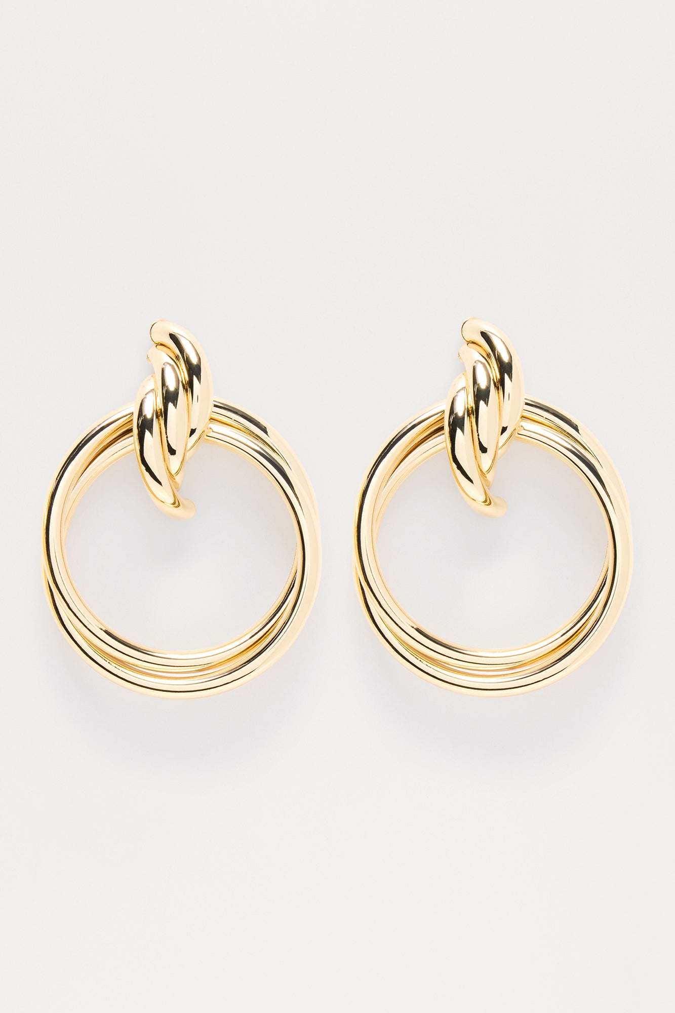 Opulent Orbit Hoop Earrings - Gold - Image 3