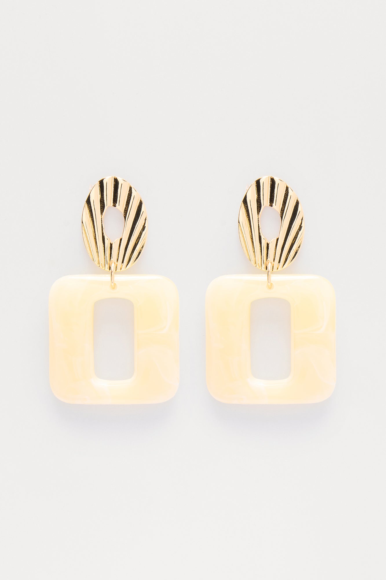 Mireya Marble Drop Earrings  - Nude/combo - Image 3