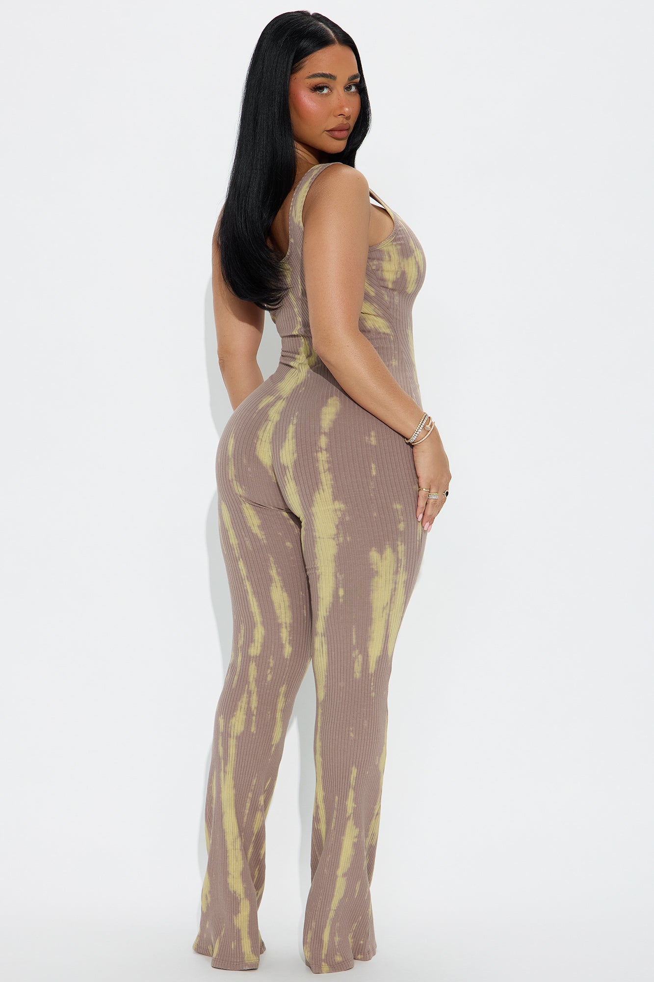 You Remind Me Of Tie Dye Jumpsuit - Mocha/combo - Image 3