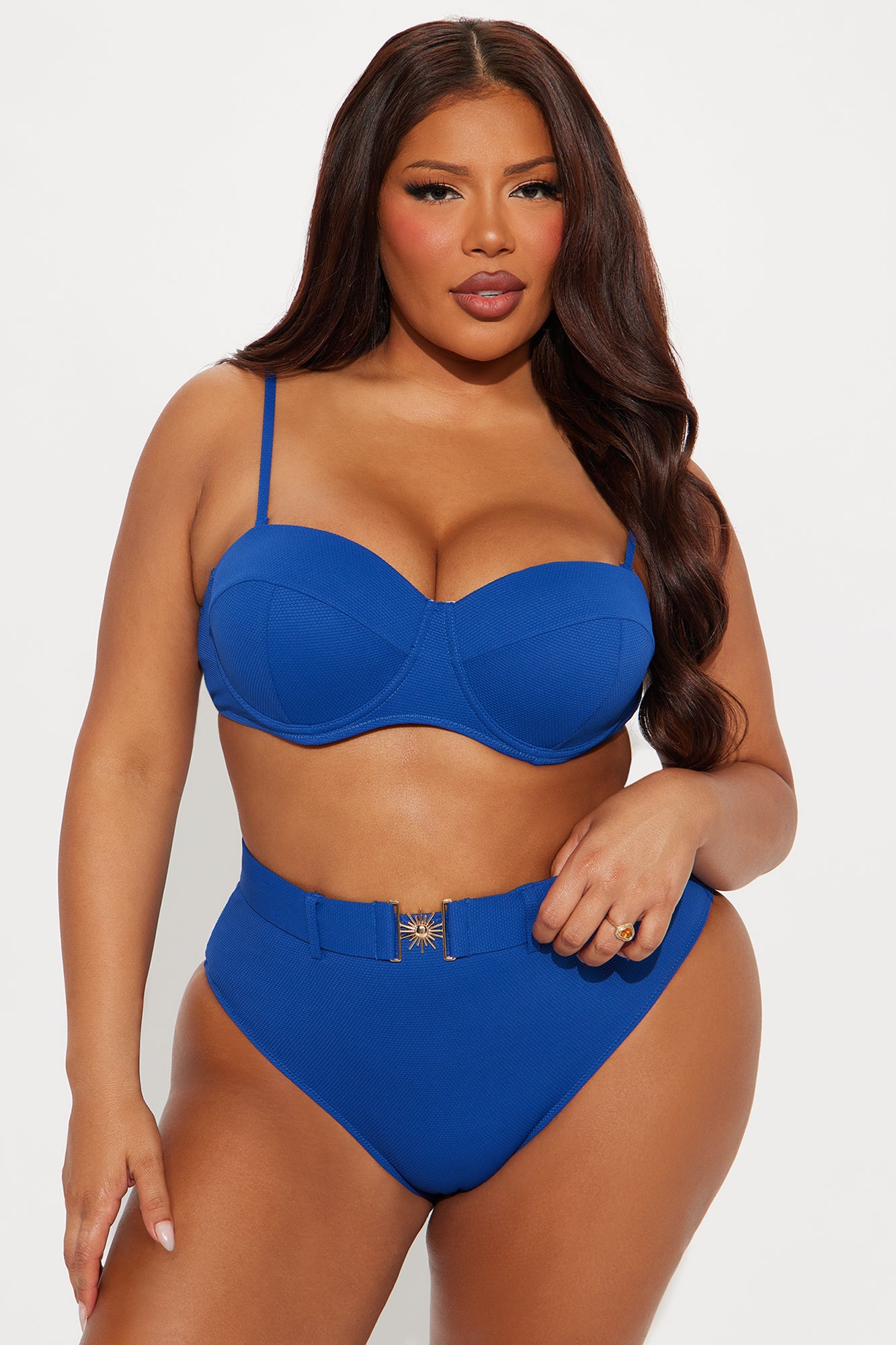Drinks In The Sun Hardware 2 Piece Bikini - Blue - Image 4