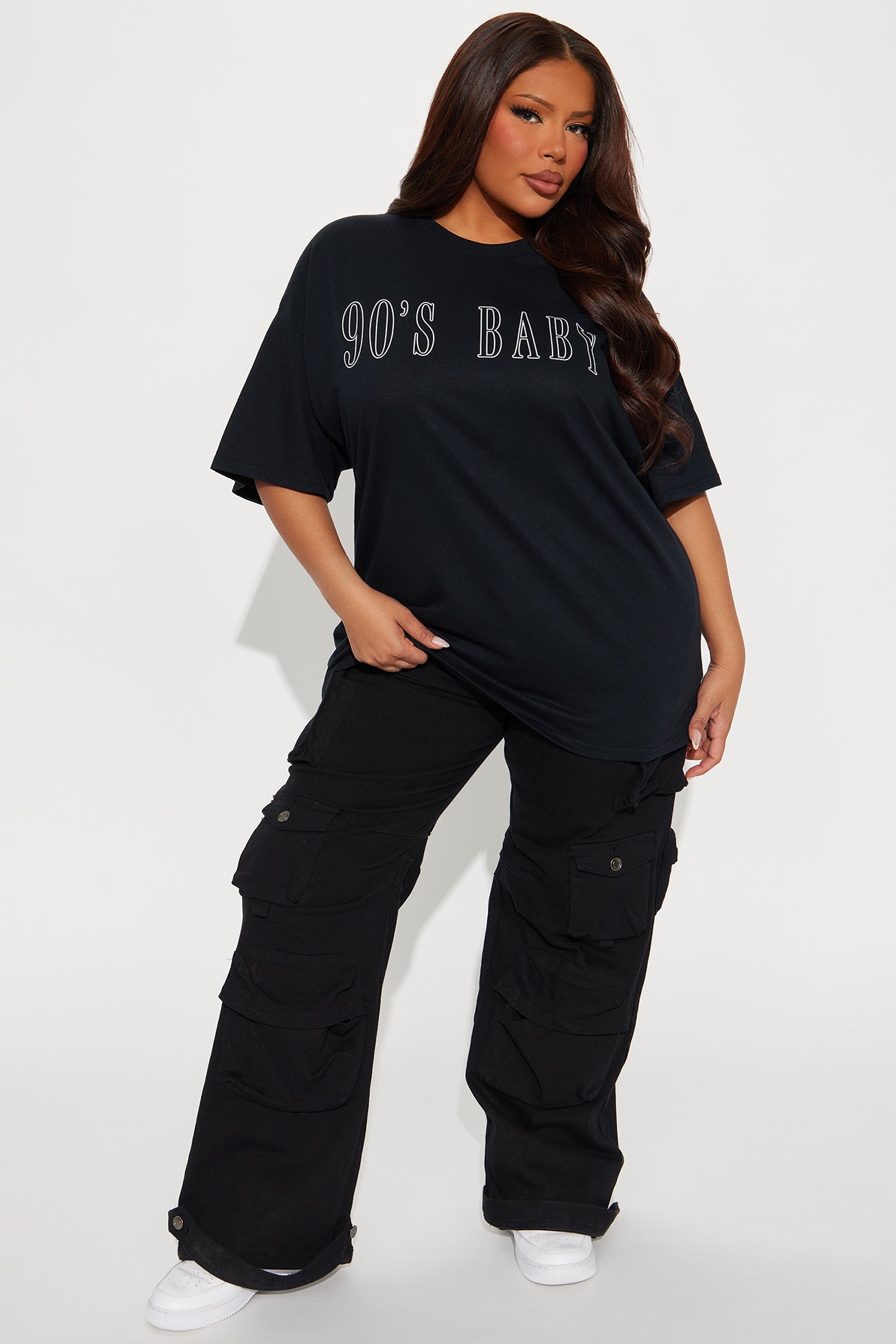 90's Baby Oversized Tee - Black - Image 5