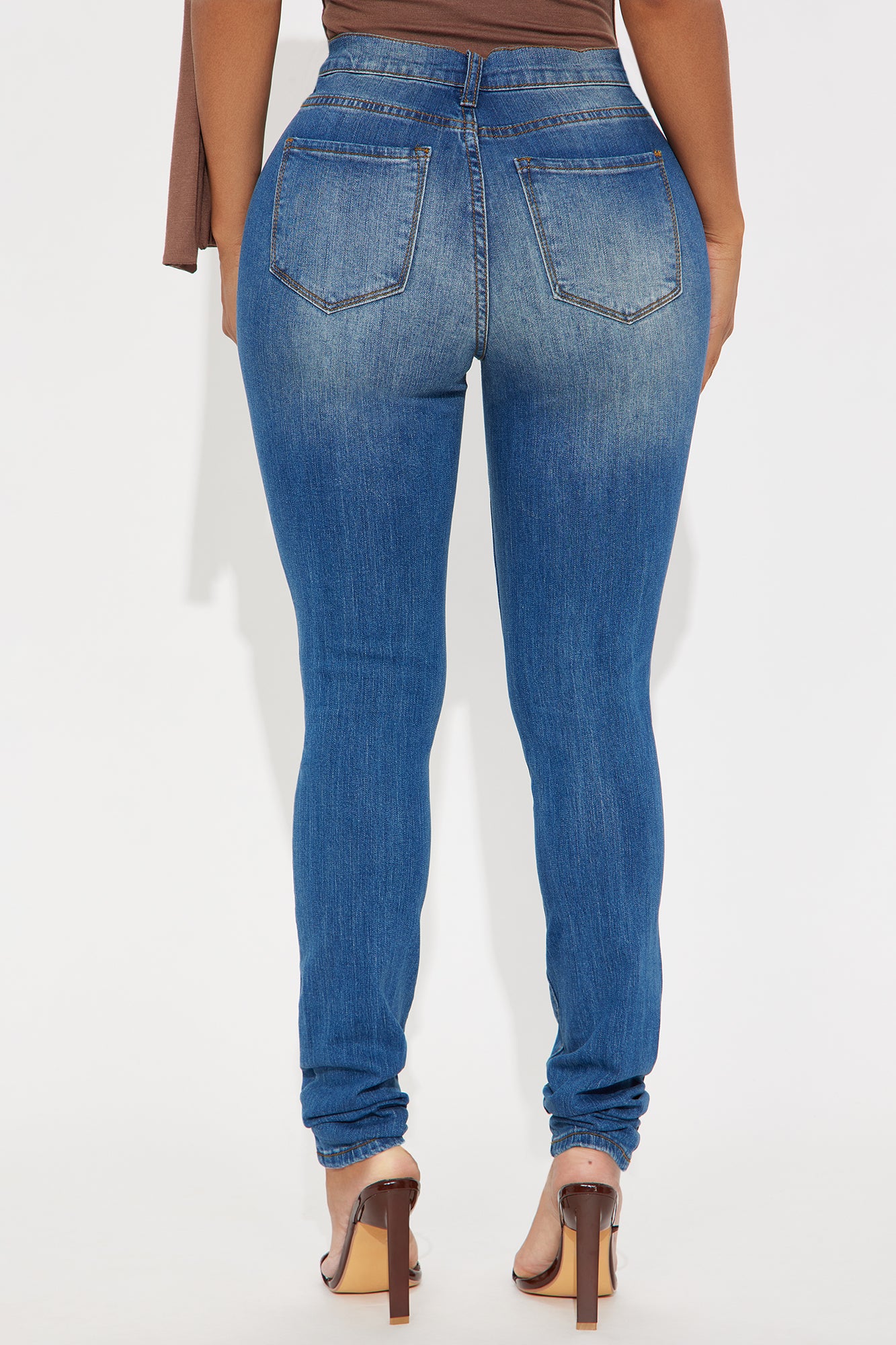 Tall Tough It Up Stretch Skinny Jeans - Dark Wash - Image 3
