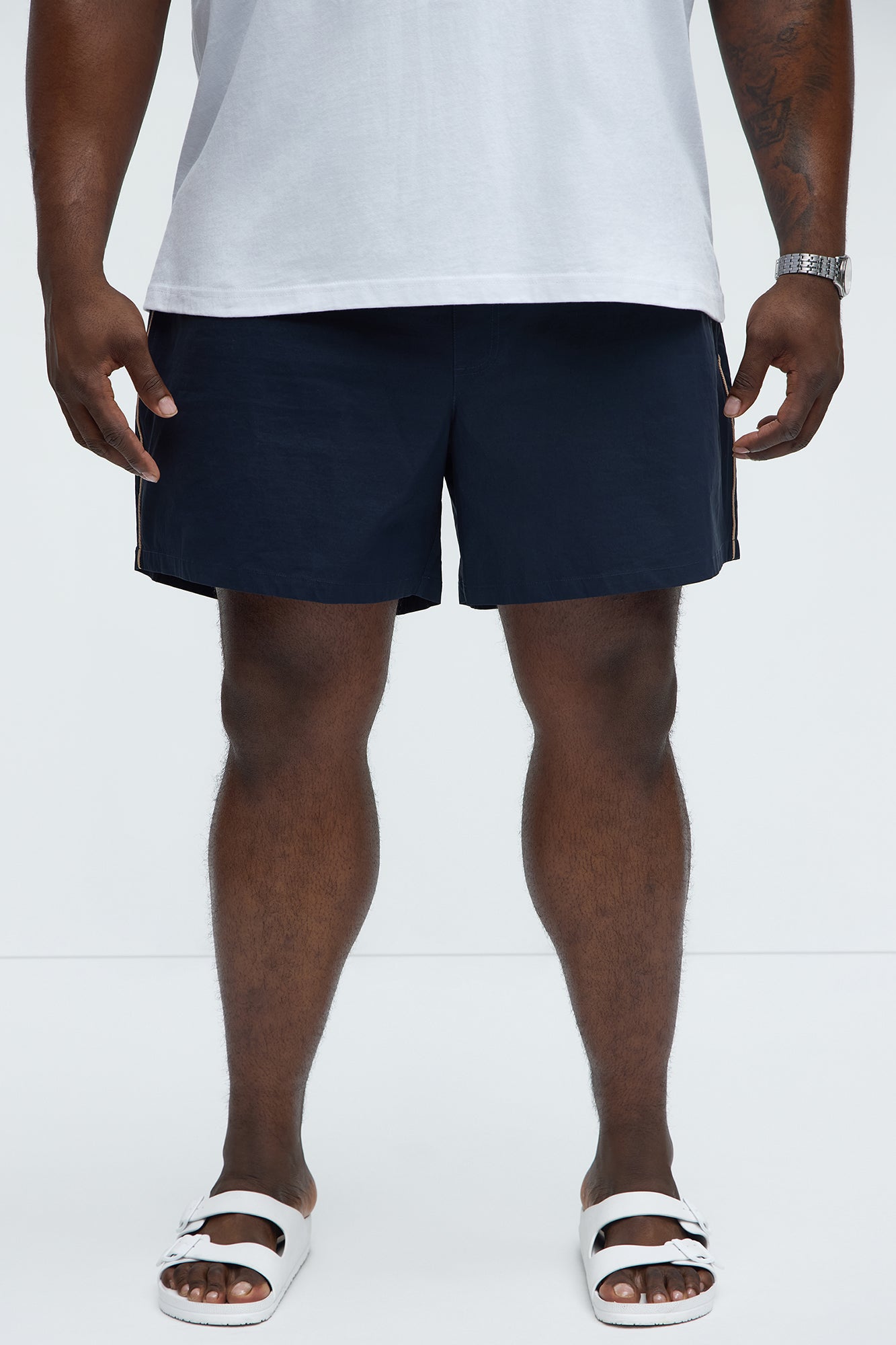 Track Flex Swim Trunk Mid - Navy - Image 5