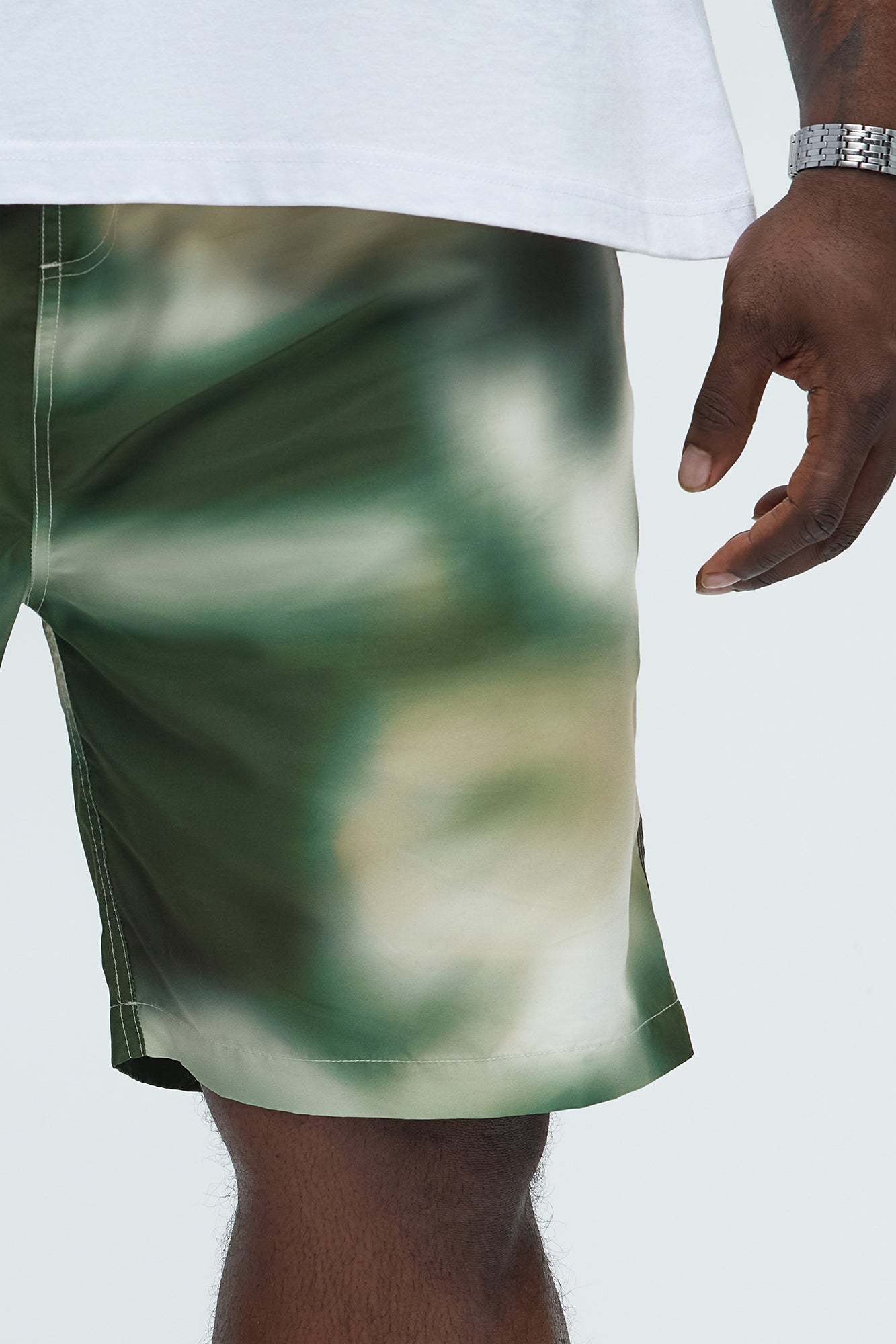 Ground Tie Dye Relaxed Short - Green/combo - Image 7