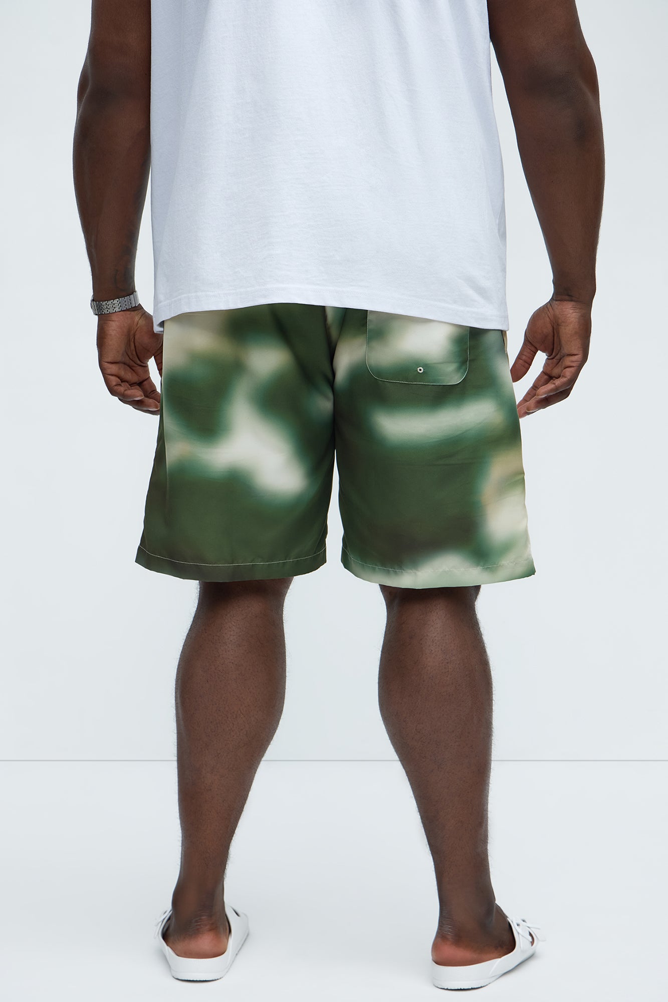 Ground Tie Dye Relaxed Short - Green/combo - Image 8