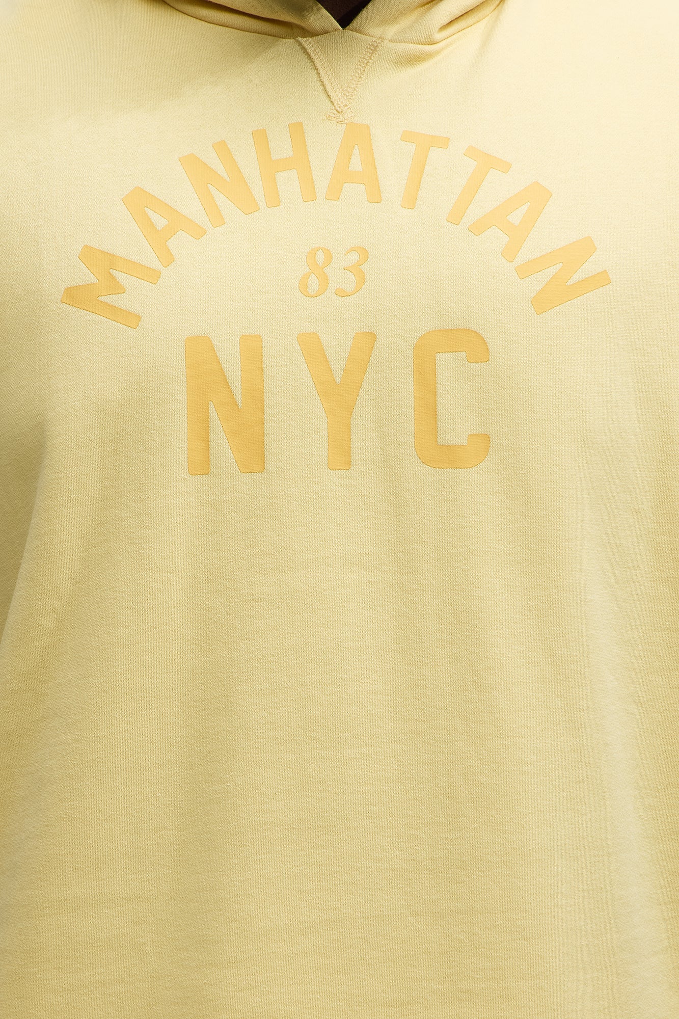 Manhattan Sleeveless Hoodie - Yellow - Image 7