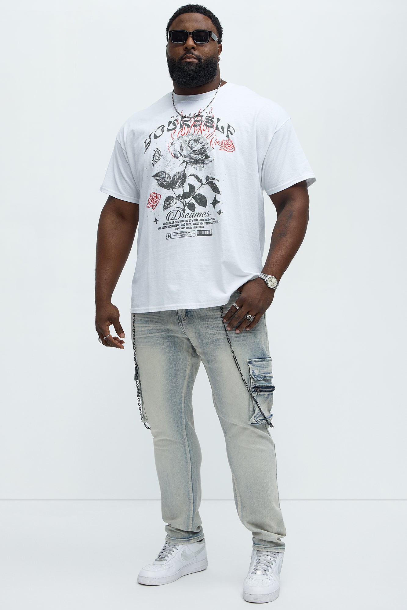 Believe In Yourself Era Short Sleeve Tee - White - Image 5