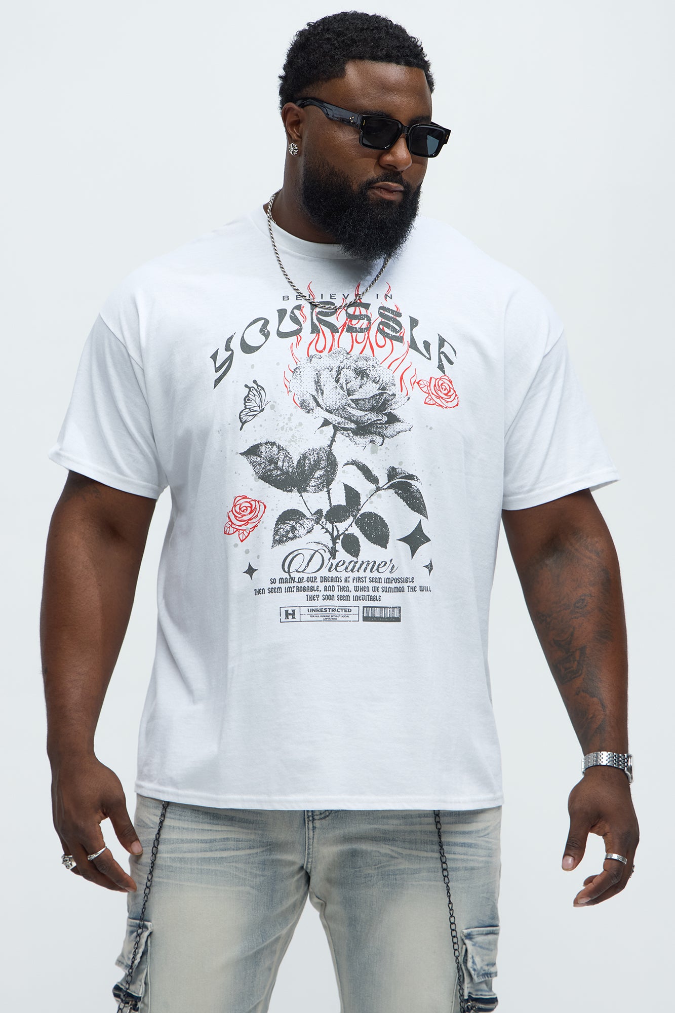 Believe In Yourself Era Short Sleeve Tee - White - Image 4