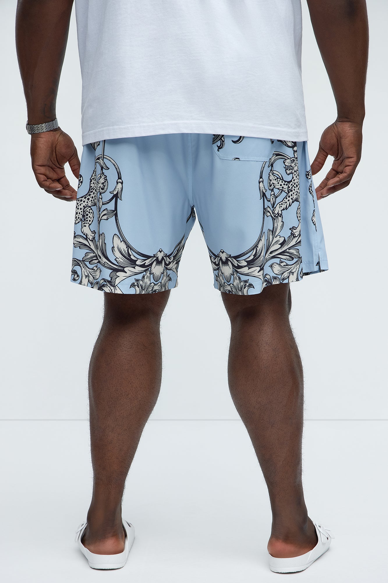 Arcola Baroque Swim Classic Trunk - Blue/combo - Image 8