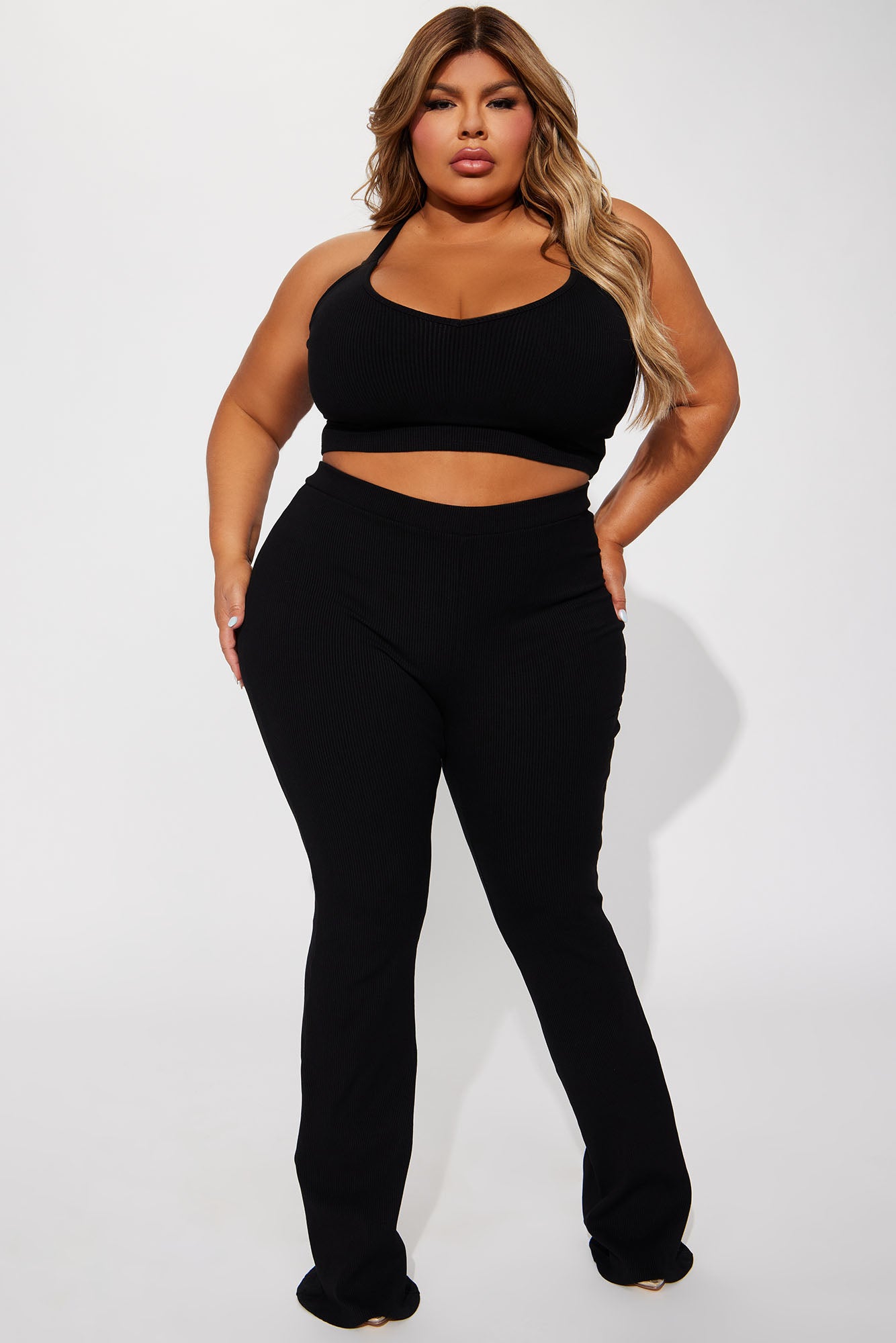 Elliana Snatched Pant Set - Black - Image 4