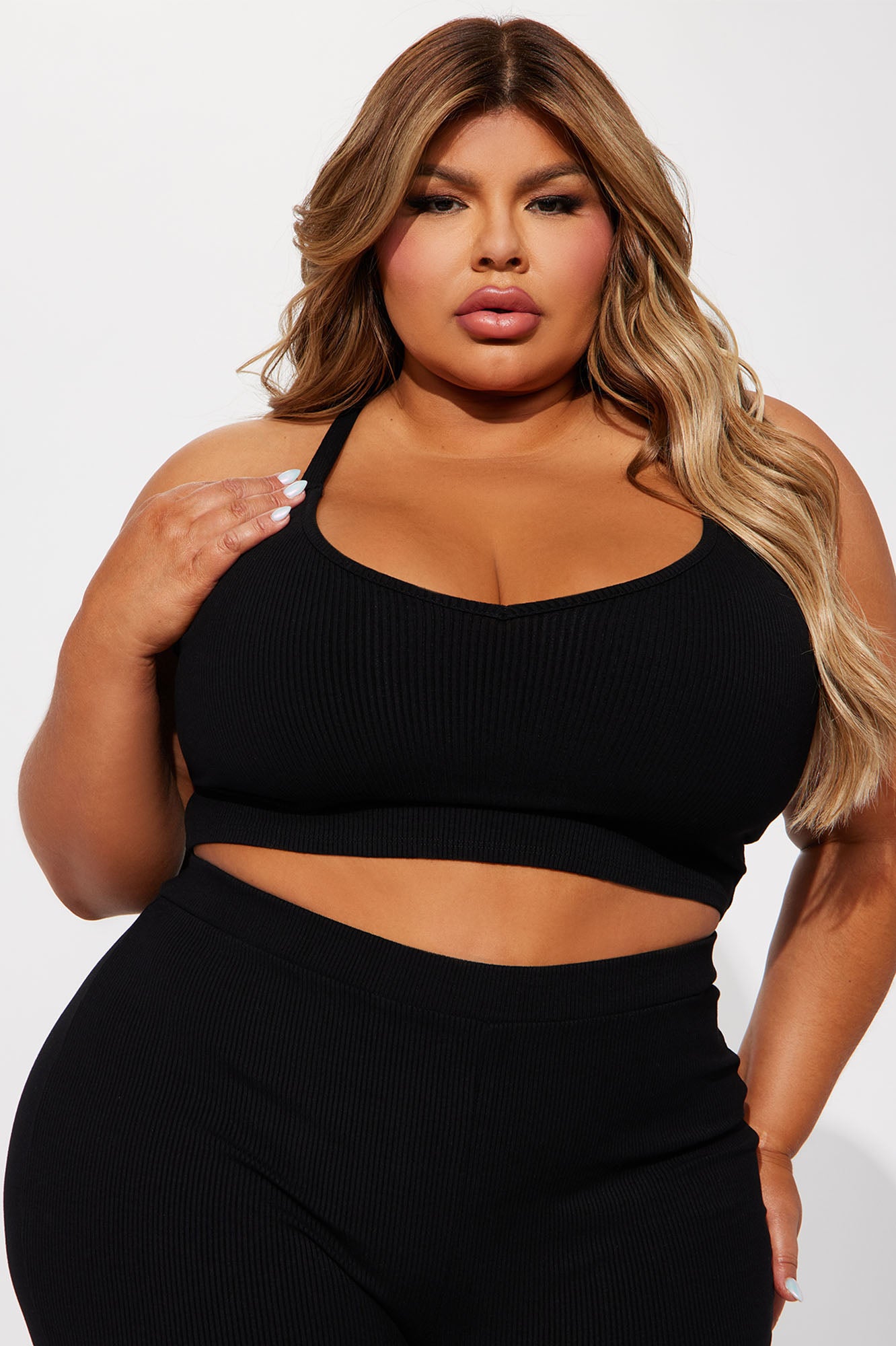 Elliana Snatched Pant Set - Black - Image 5