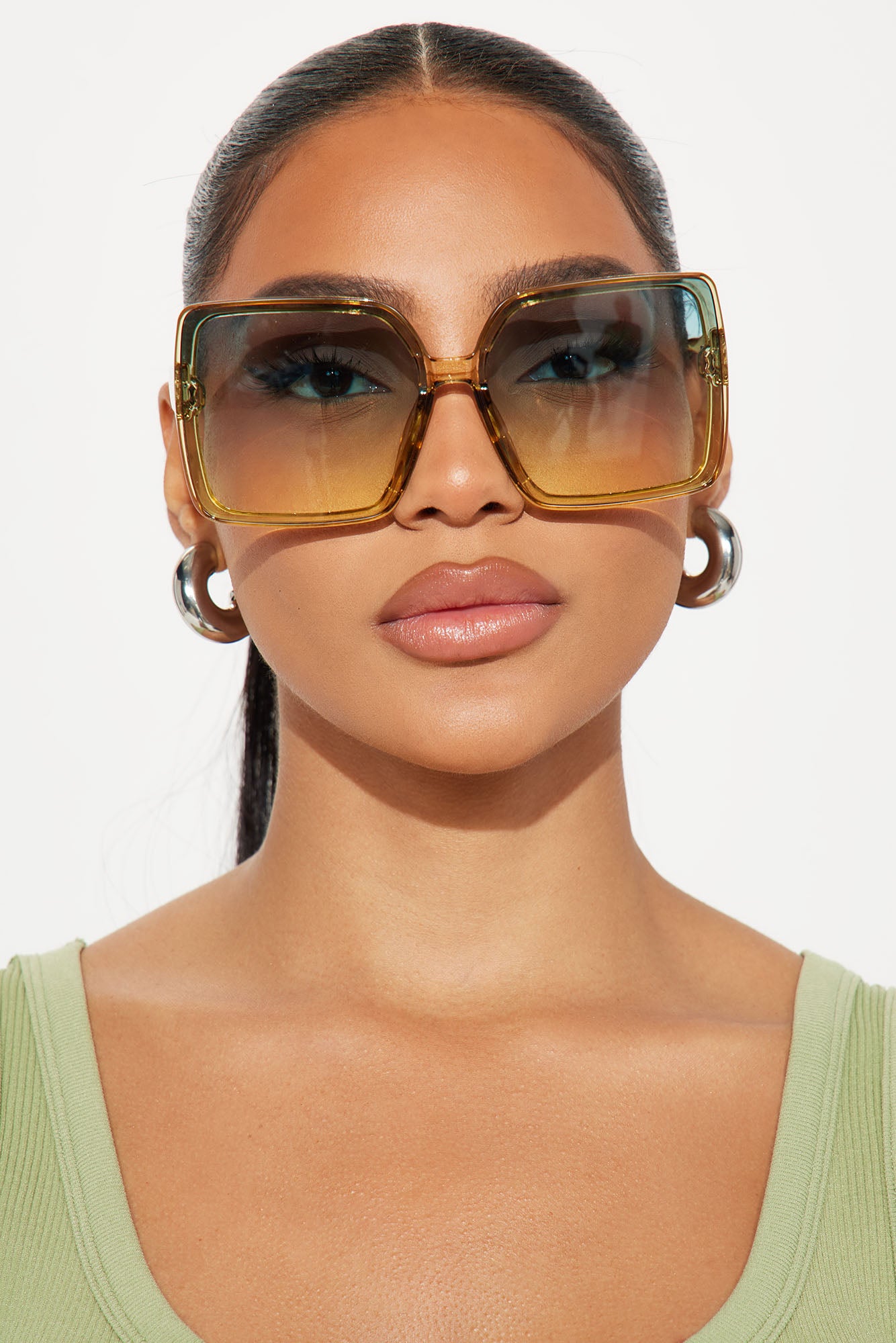 Cocktail Girly Sunglasses - Green/combo - Image 3