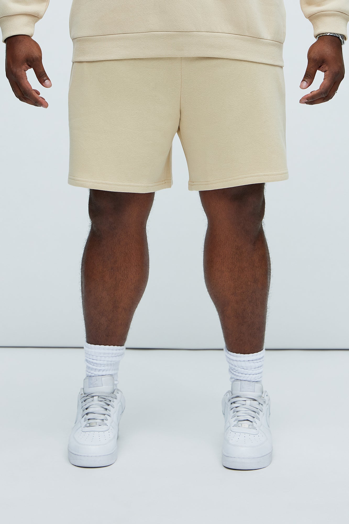Tyson Sweatshort - Tan - Image 7