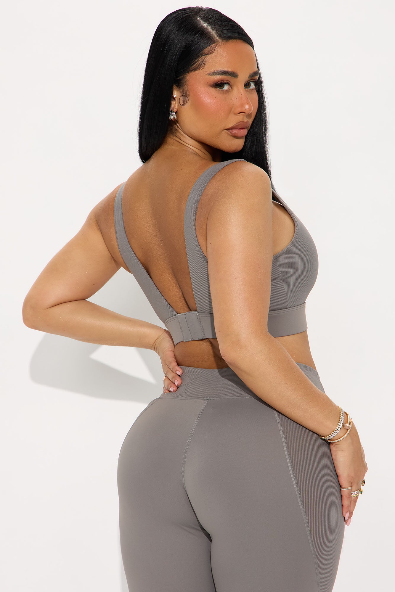 Everyday Gains Sports Bra - Charcoal - Image 3