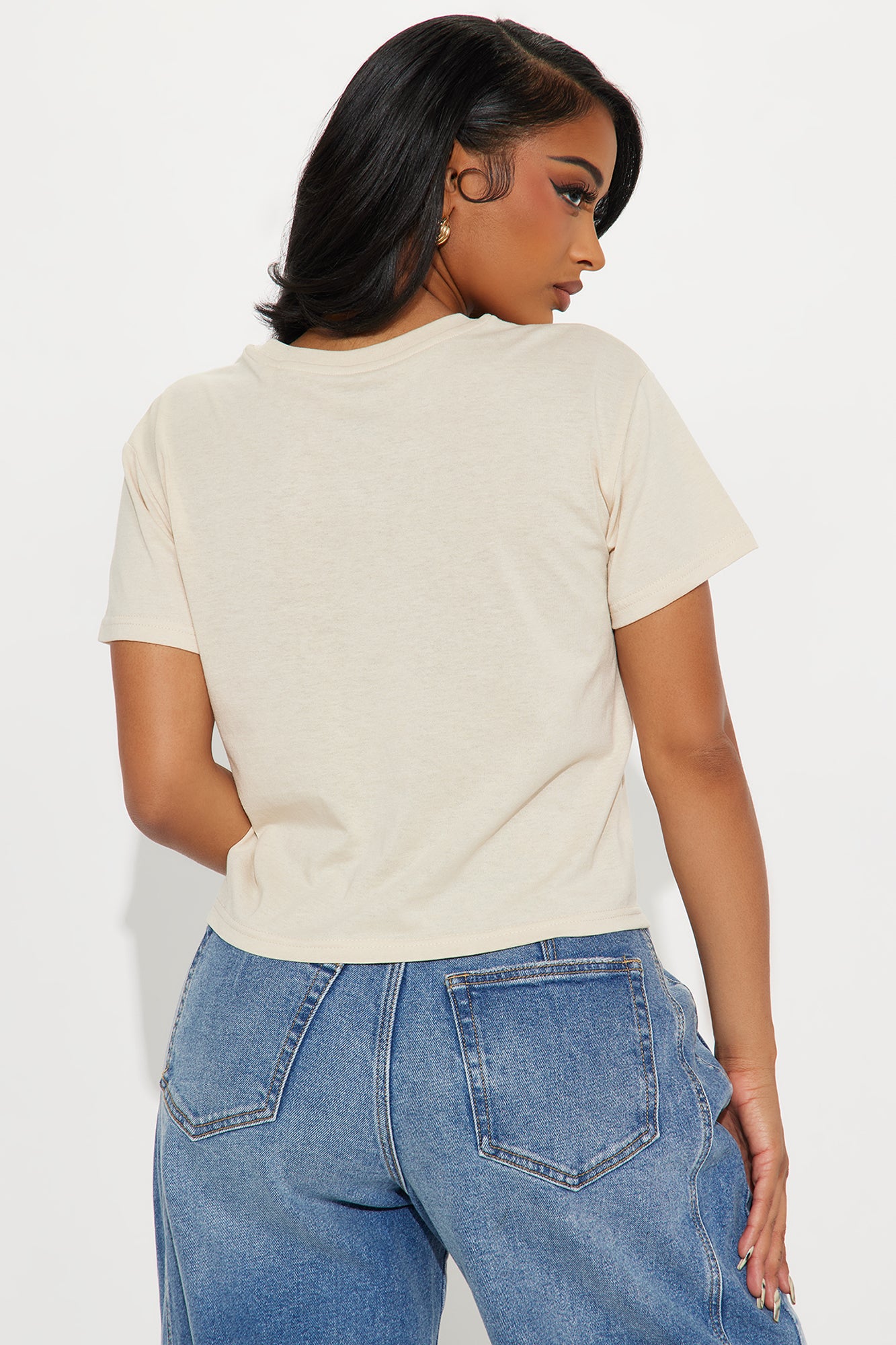 Be Your Own Kind Butterfly Tee - Tan - Image 4