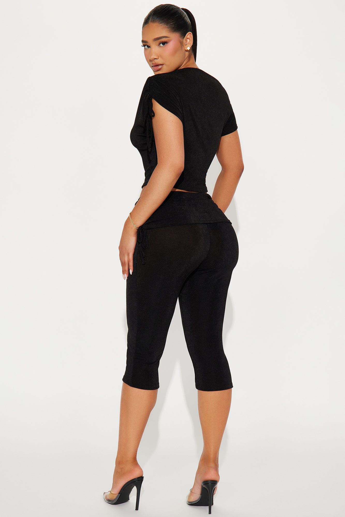 Date Night Capri Set - Black - Image 3
