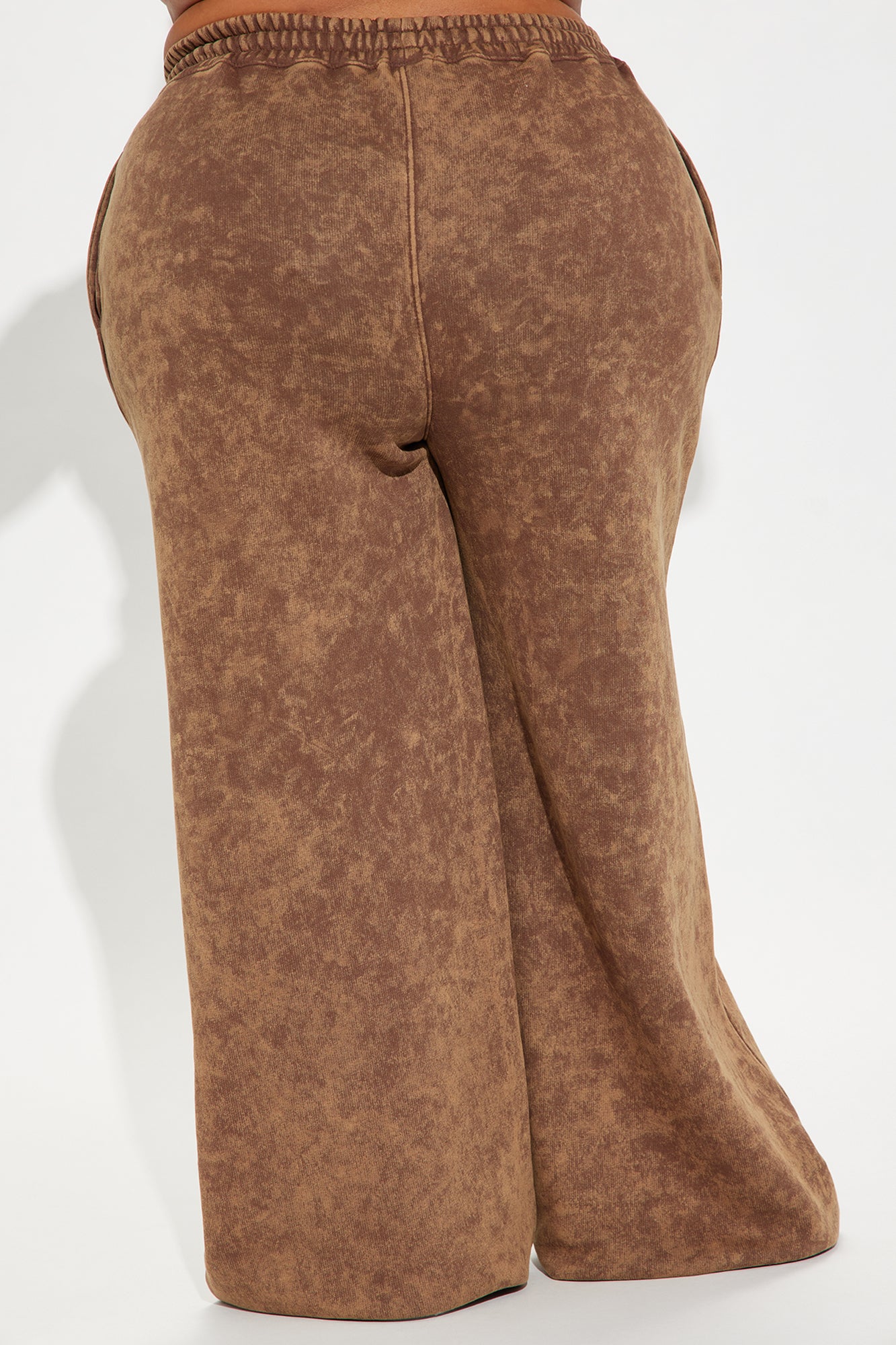 The Brooklyn Way Washed Wide Leg Pant - Brown Combo - Image 6