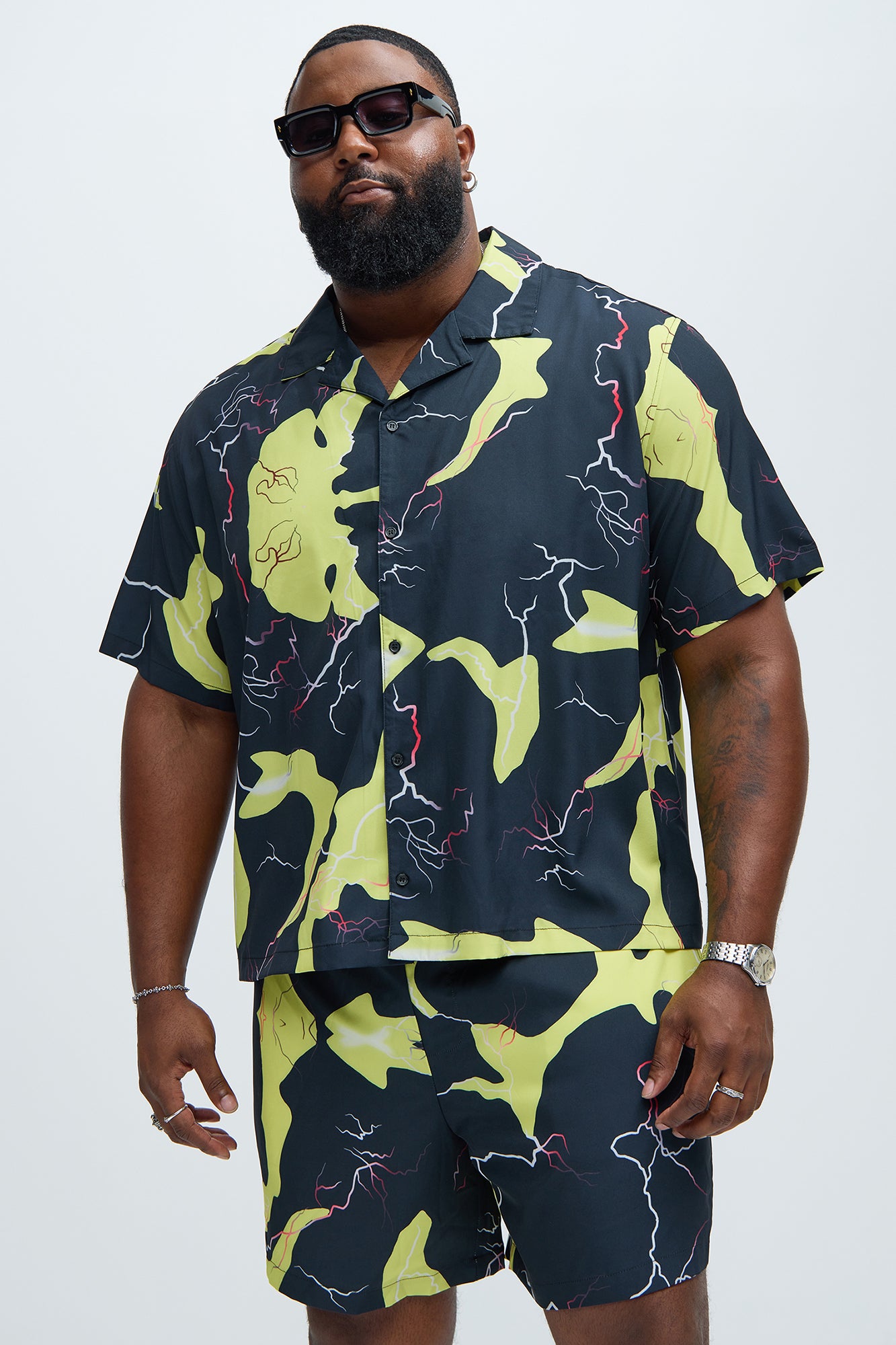 Flash Contrast Shirt - Black/Yellow - Image 4