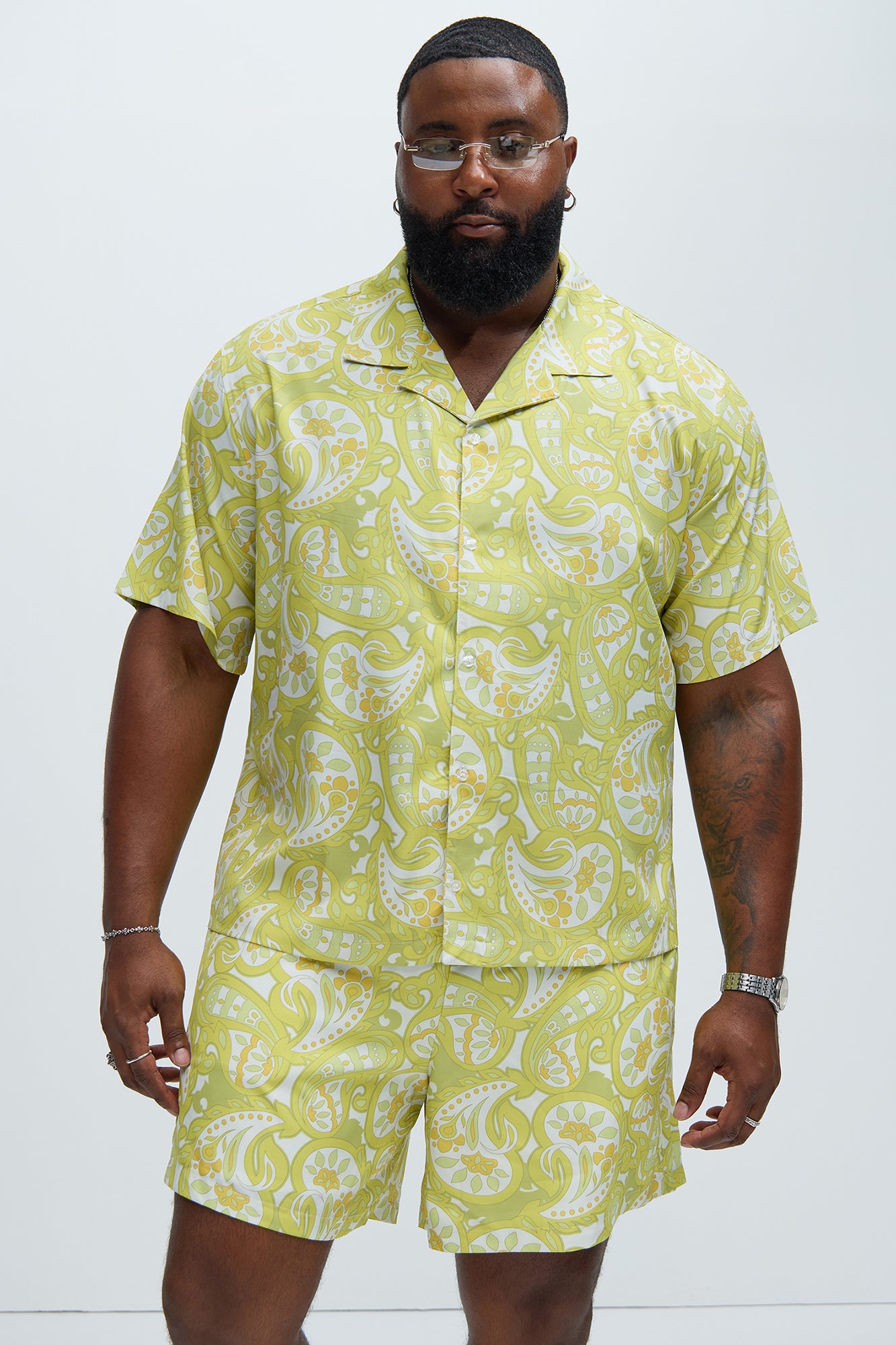 Alameda Paisley Shirt - Yellow - Image 4