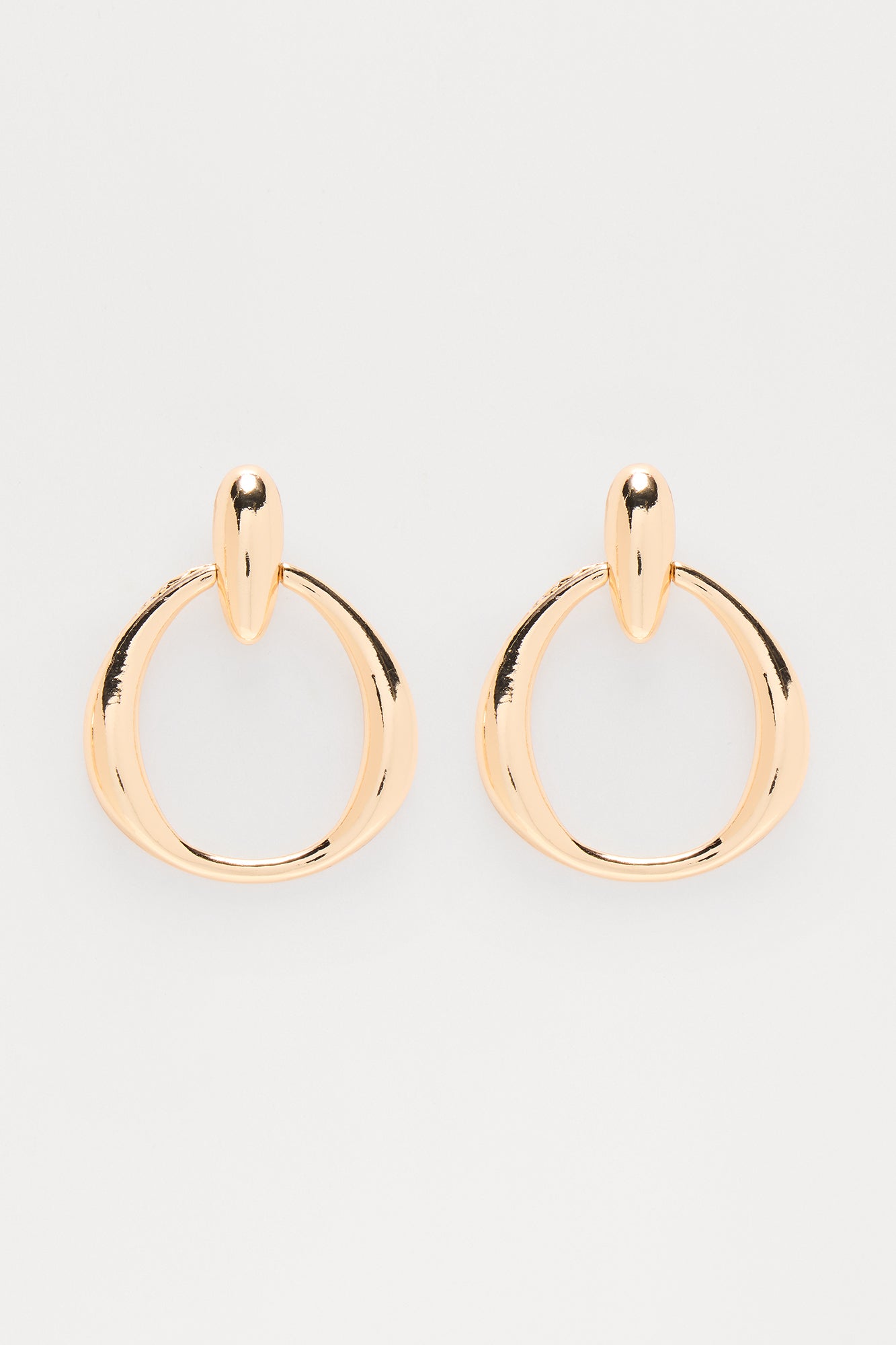 Bad Behavior Hoop Earrings  - Gold - Image 3
