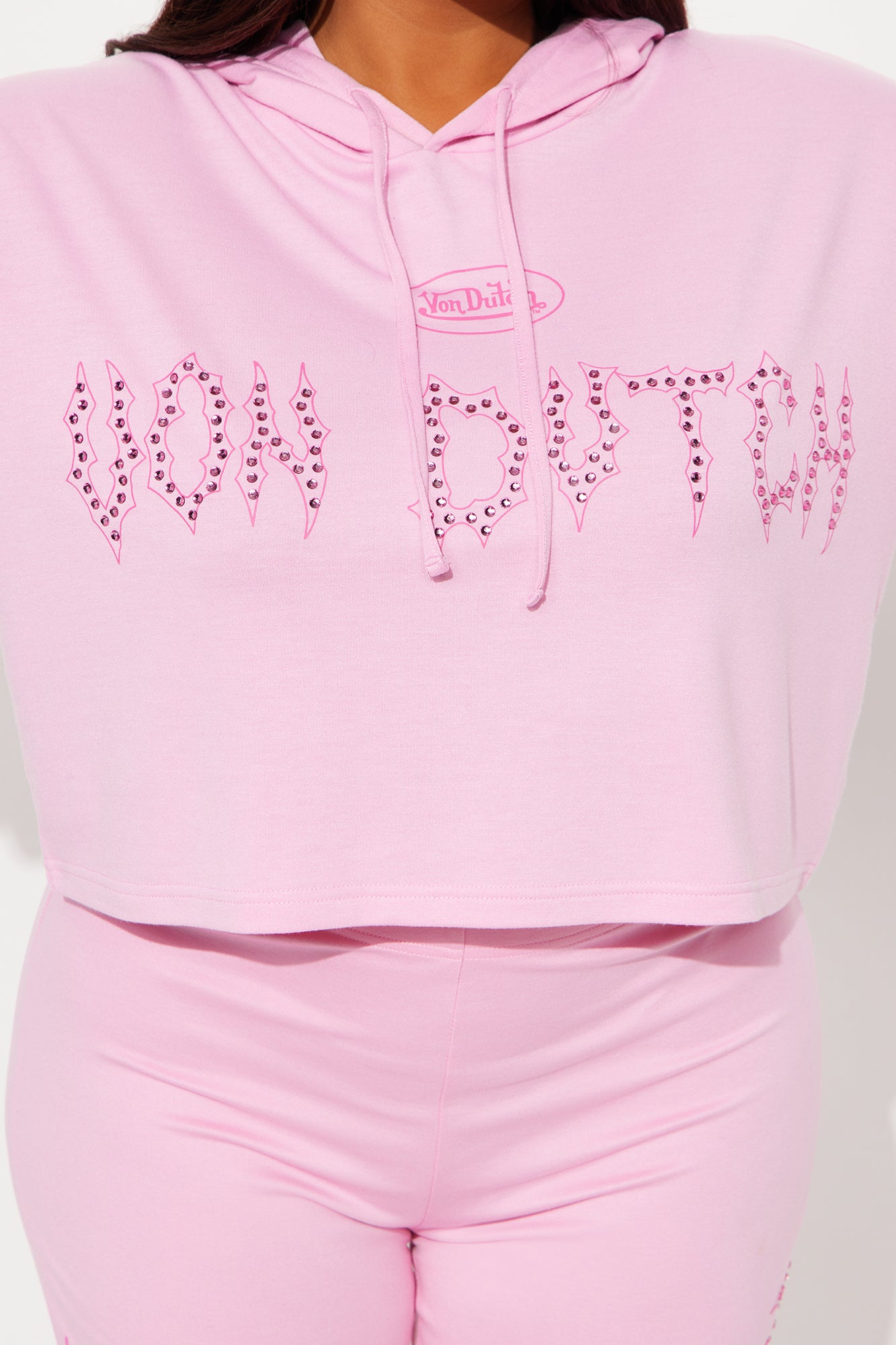 Von Dutch Fire Racer Layered Hoodie - Pink - Image 9