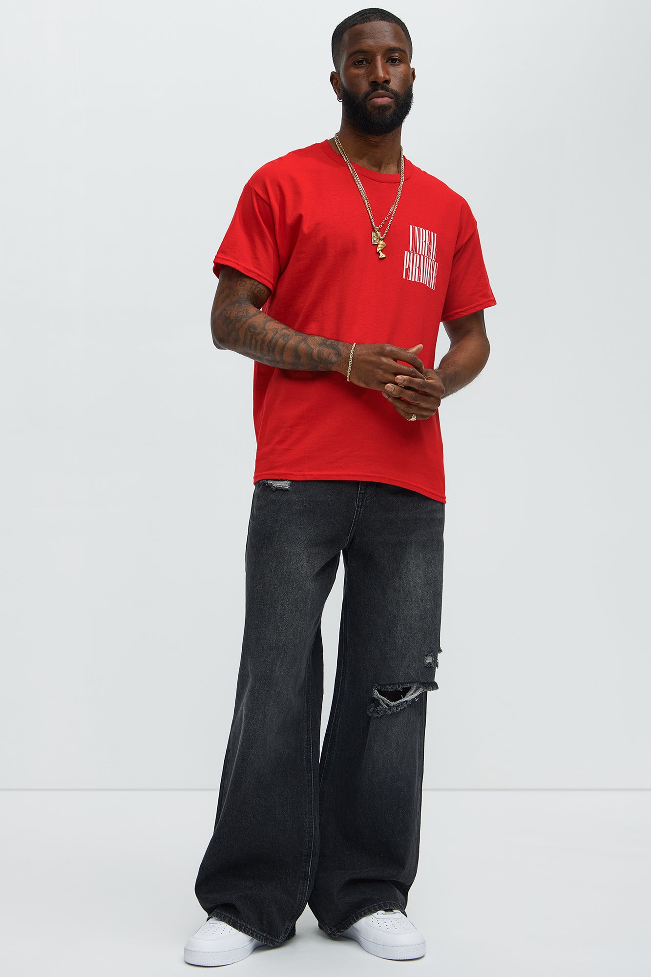 Unreal Paradise Short Sleeve Tee - Red - Image 3