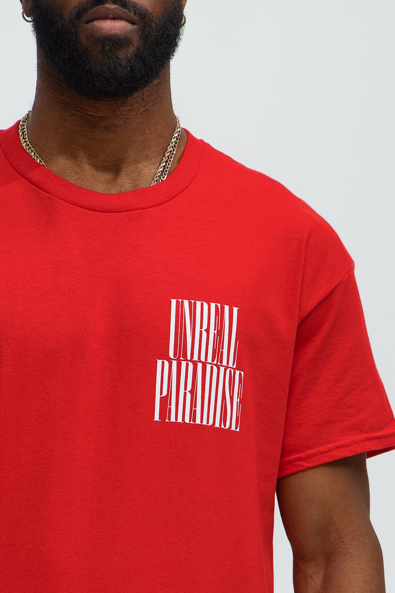 Unreal Paradise Short Sleeve Tee - Red - Image 4