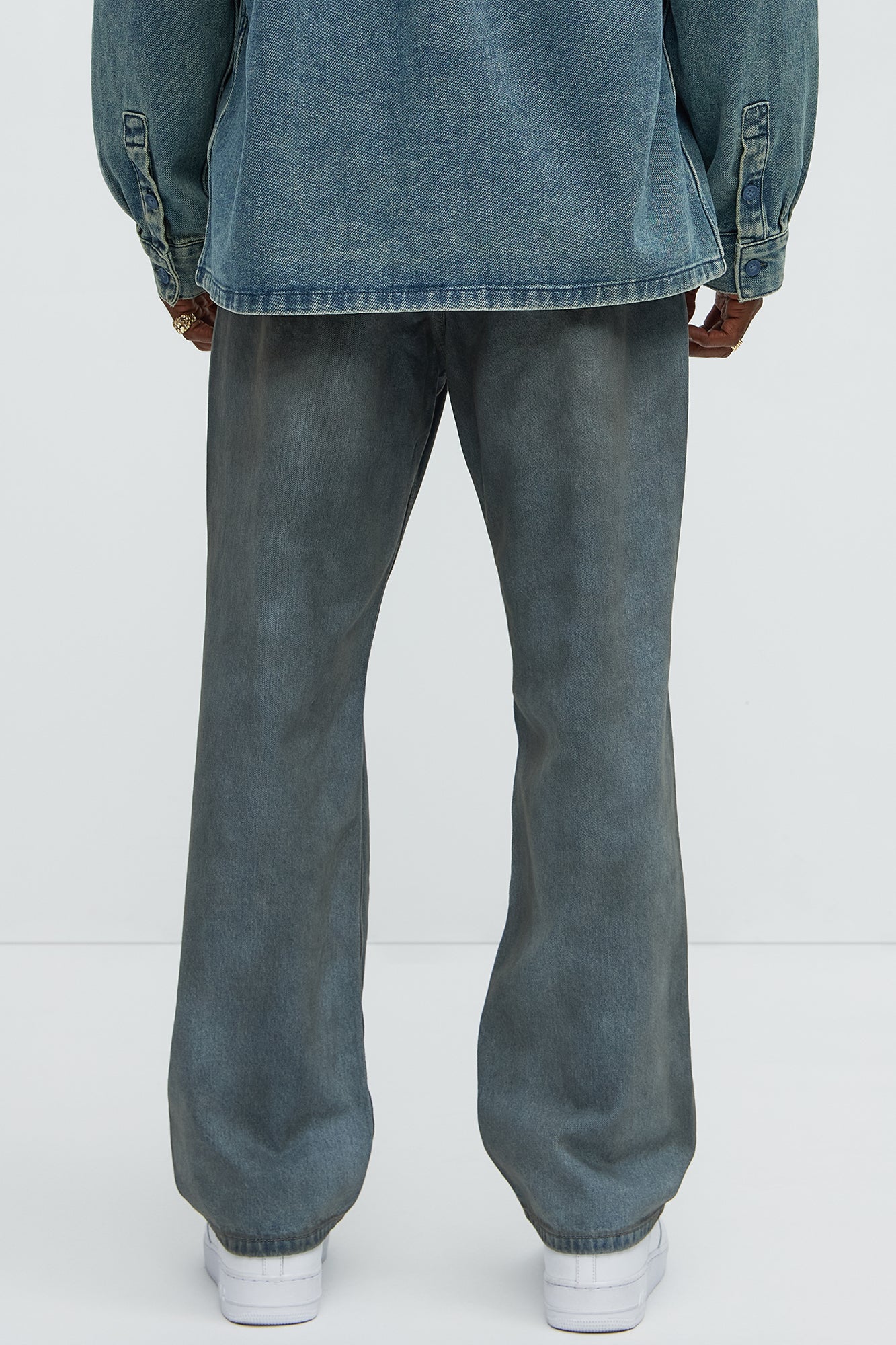 Roll Out Ripped Straight Jeans - Light Blue Wash - Image 4