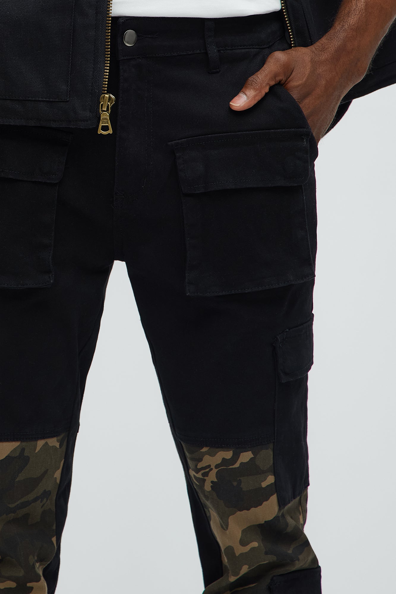Frontline Colorblock Cargo Pants - Camouflage - Image 3