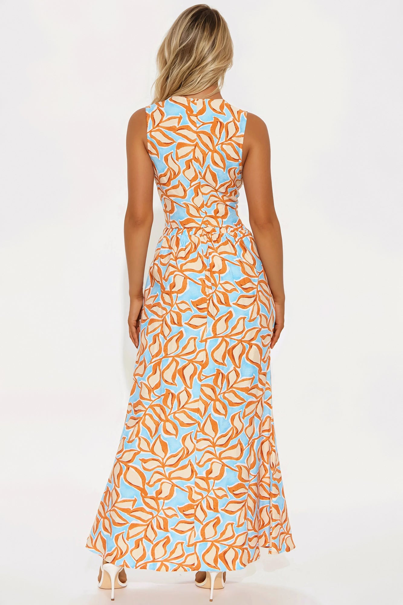 So Tropics Maxi Skirt Set - Blue/combo - Image 3