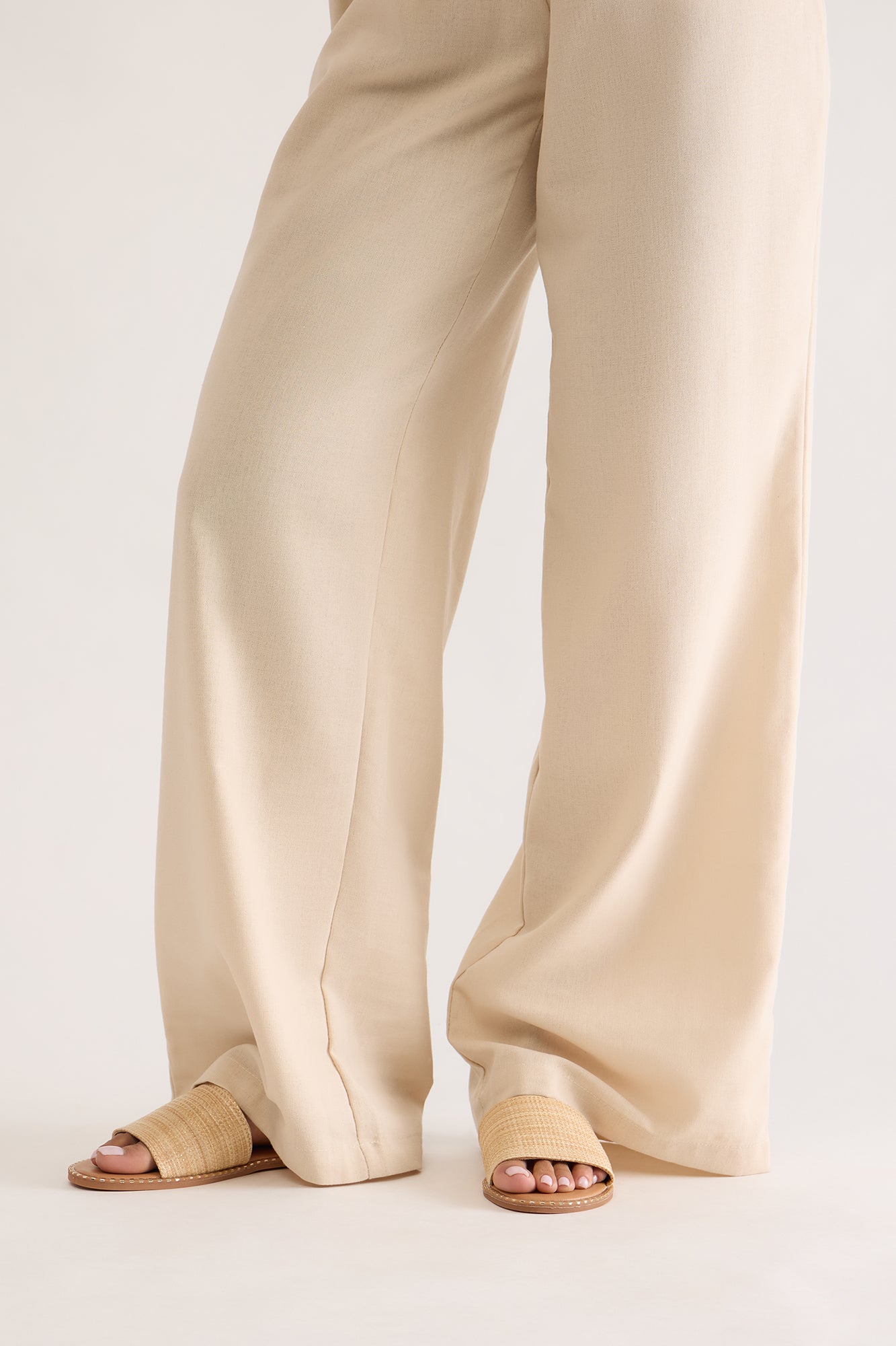 Summer Sun Flat Sandals - Beige - Image 4