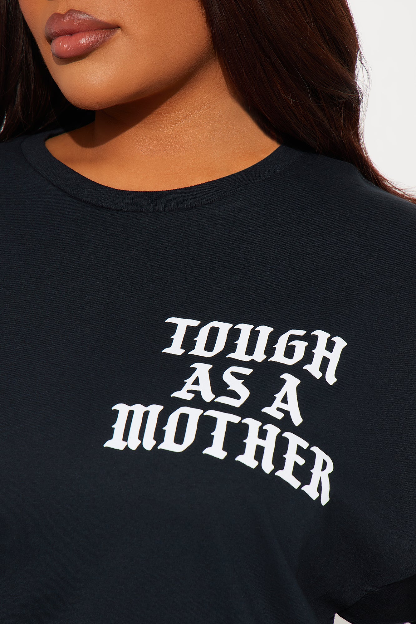 Tough As A Mother Oversized Tee - Black - Image 10
