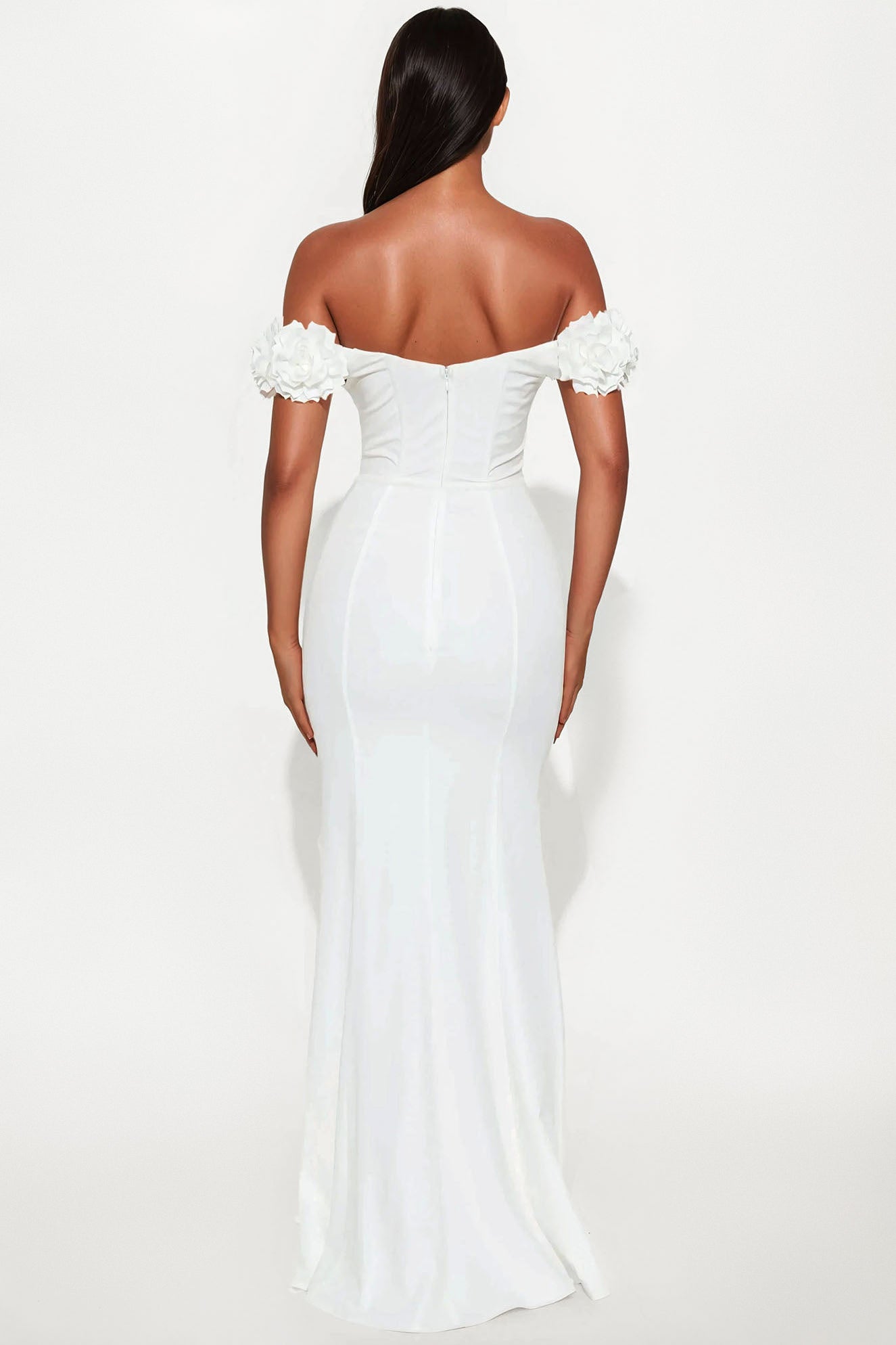 Rosie Maxi Dress - White - Image 3