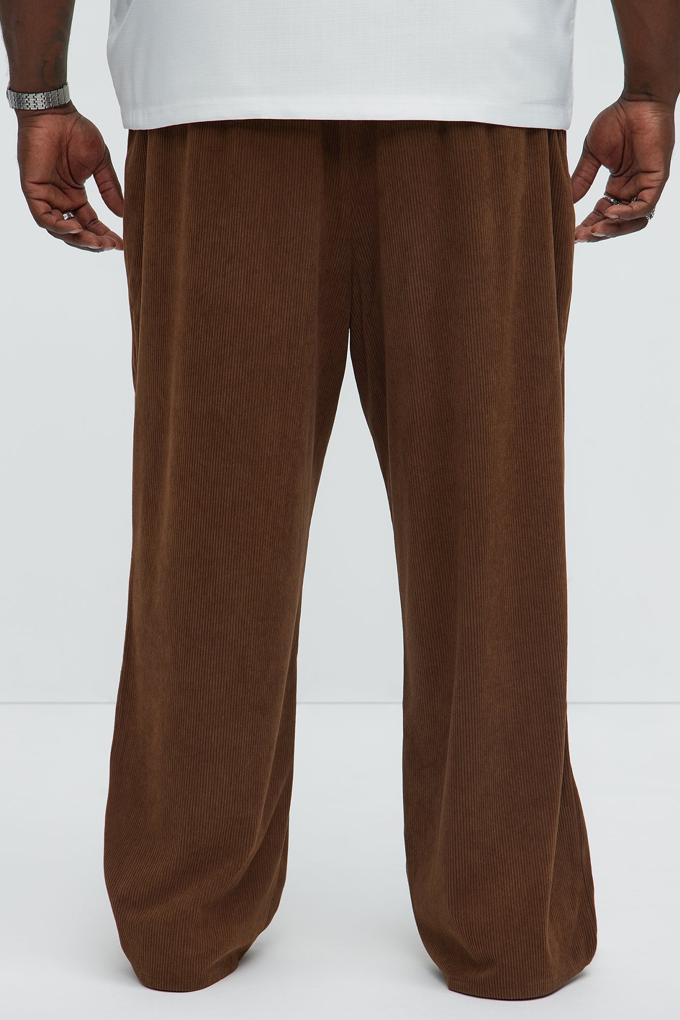 Beau Baggy Corduroy Pants - Brown - Image 8