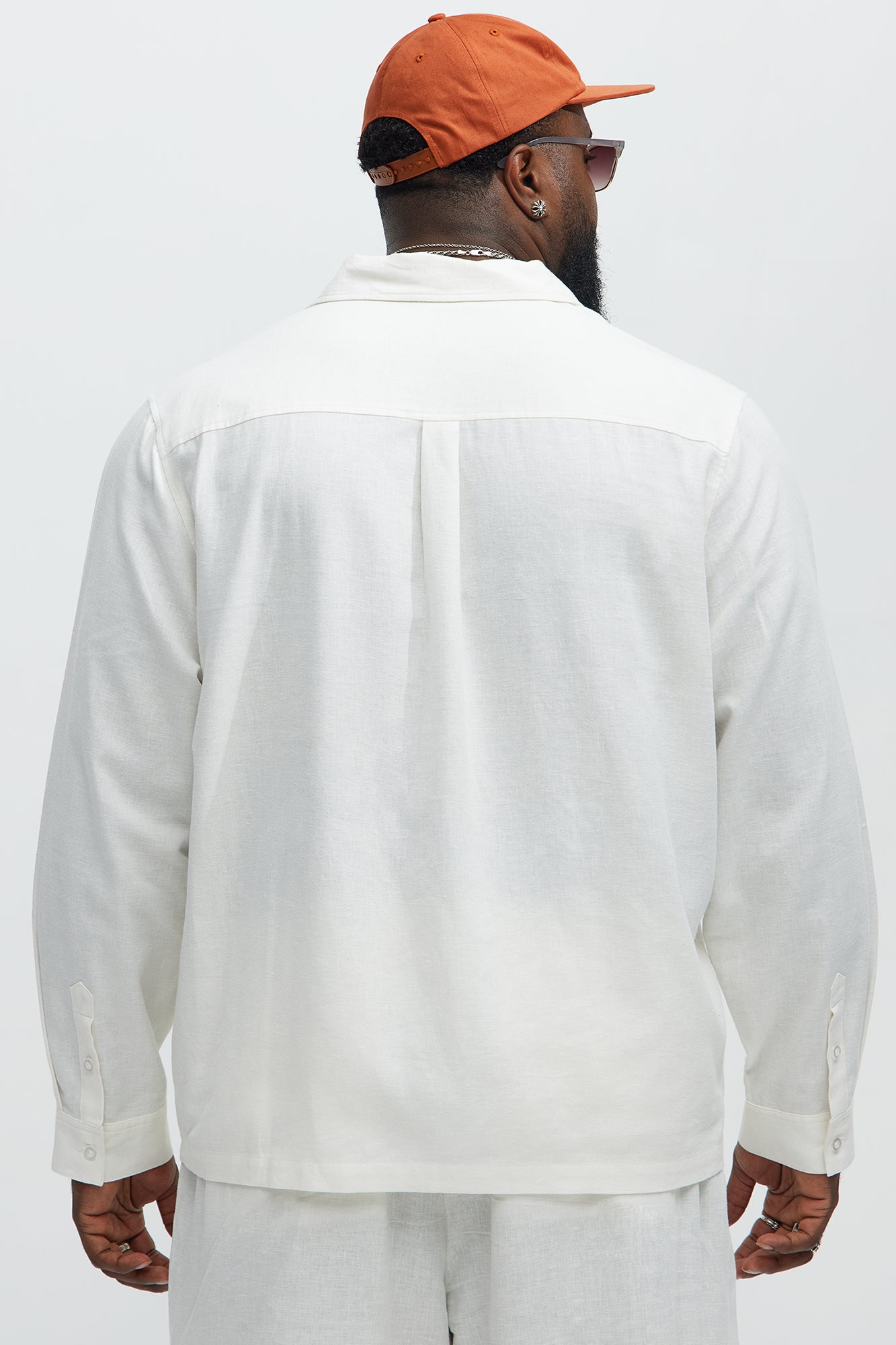 Bahamas Linen Long Sleeve Shirt - White - Image 7