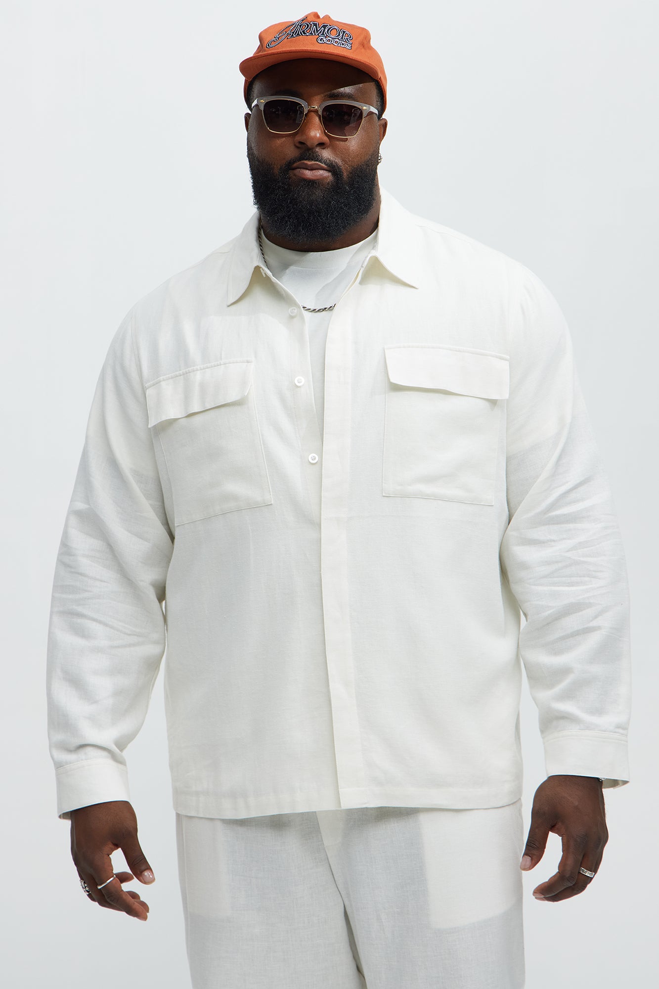 Bahamas Linen Long Sleeve Shirt - White - Image 5