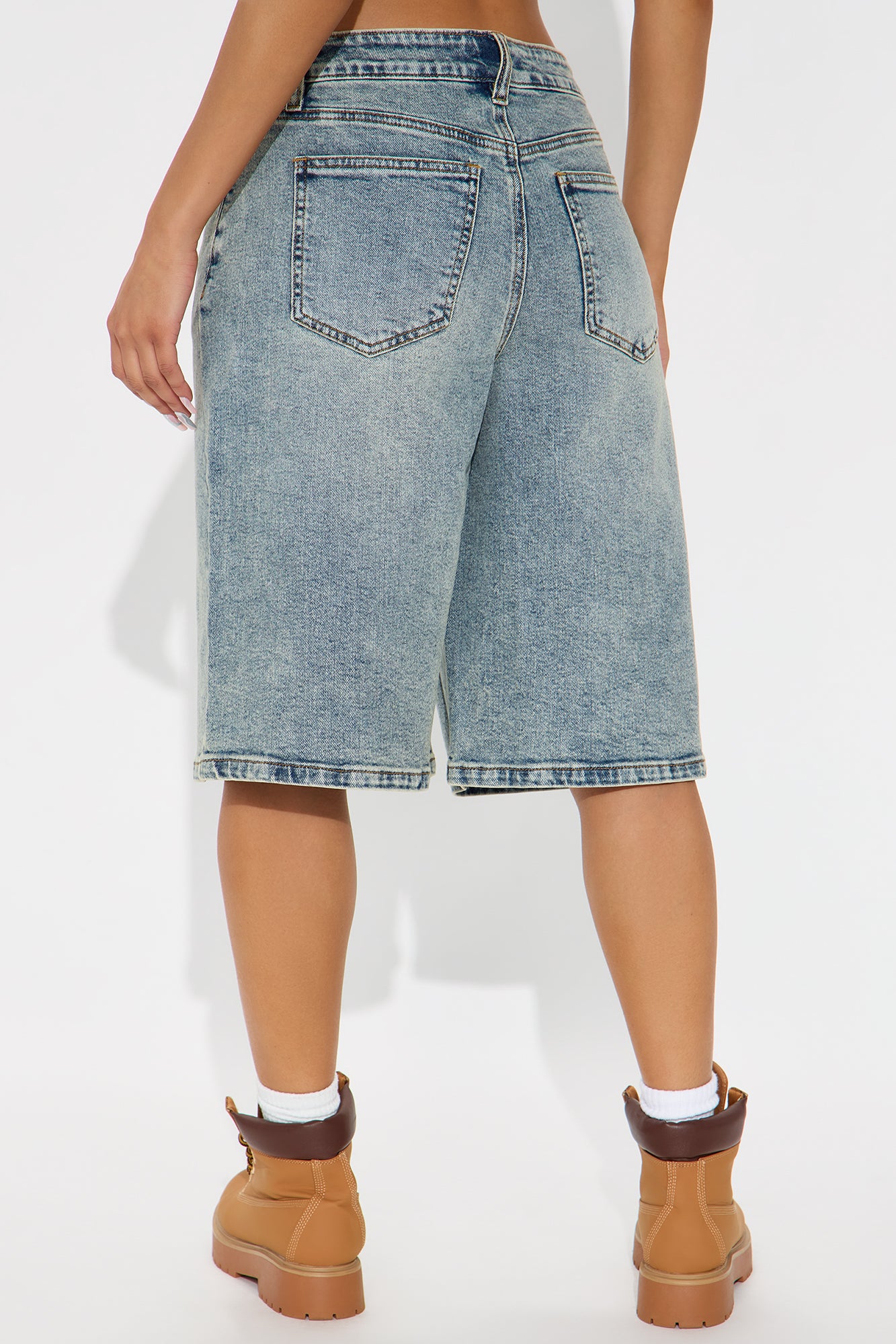 Surrey Low Rise  Denim Jort - Vintage Wash - Image 3