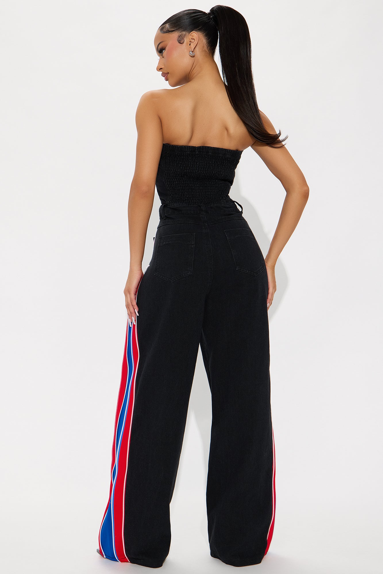 Wild Side Denim Jumpsuit - Black Wash - Image 3