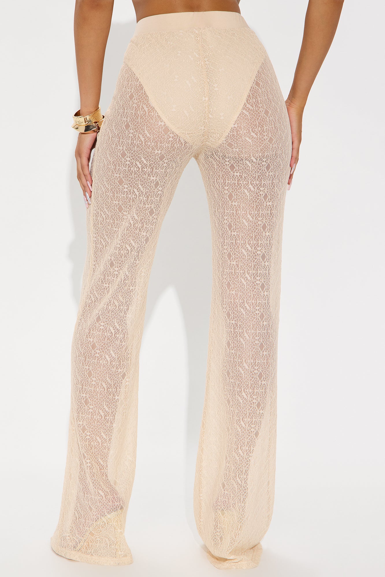 Concert Season Lace Flare Pant - Cream - Image 3