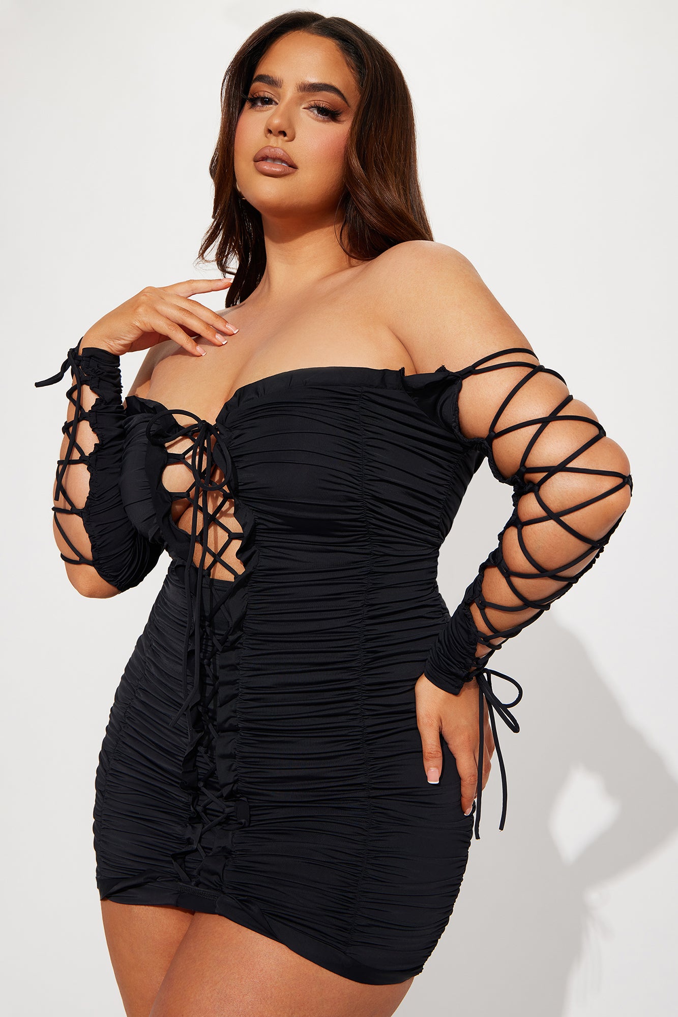 Time to Slay Mini Dress - Black - Image 4