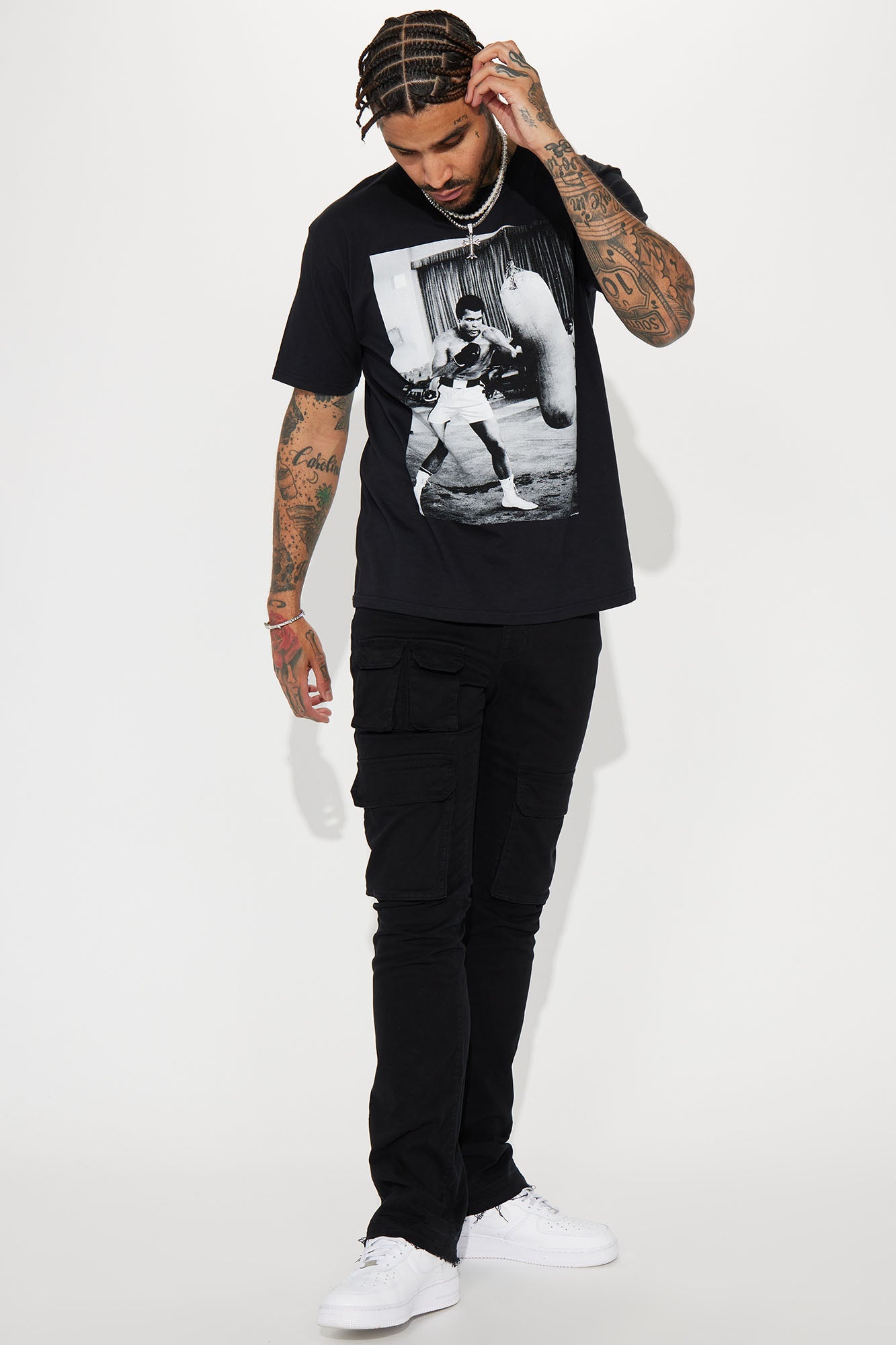 Ali Jab Cross Short Sleeve Tee - Black - Image 3