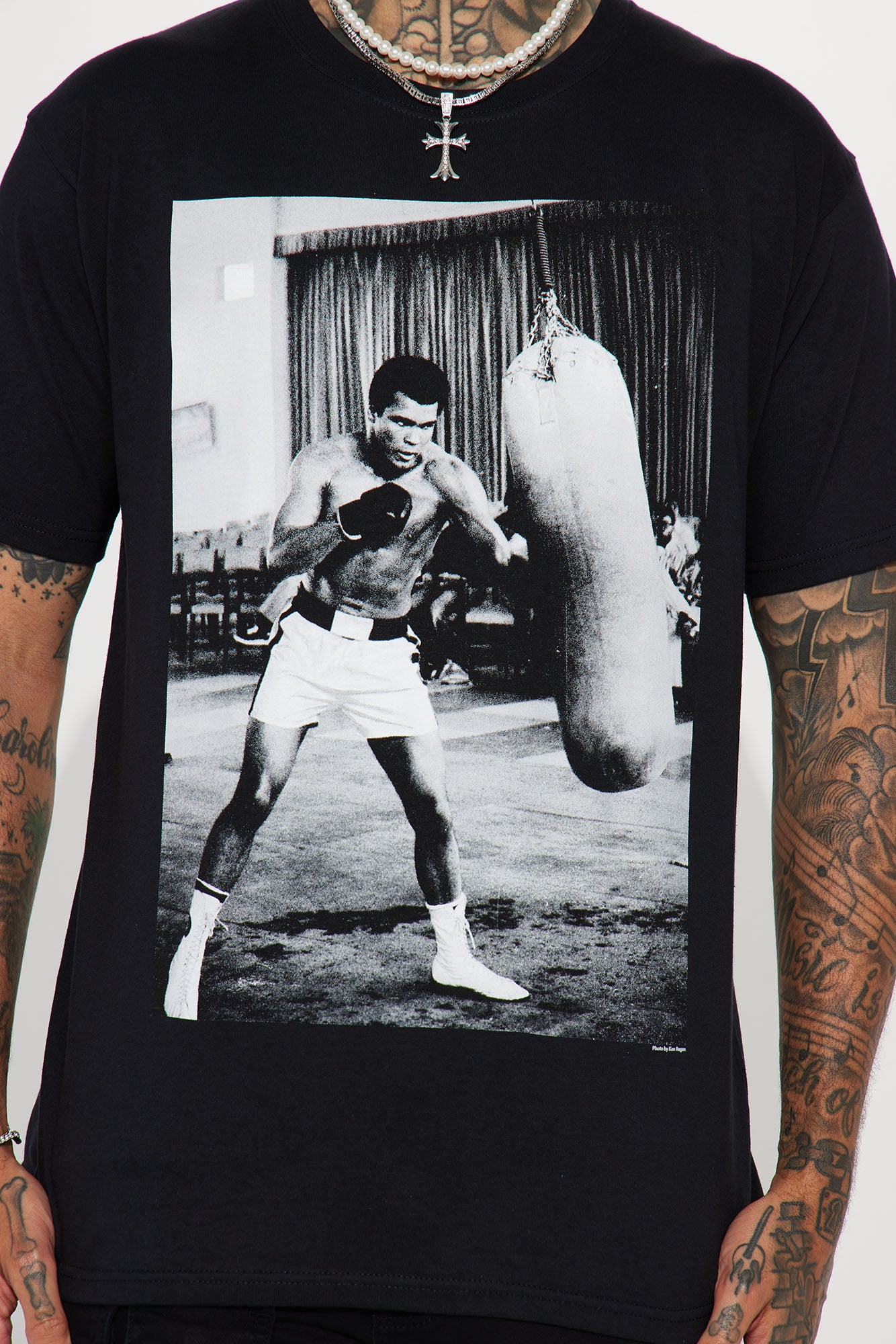 Ali Jab Cross Short Sleeve Tee - Black - Image 4