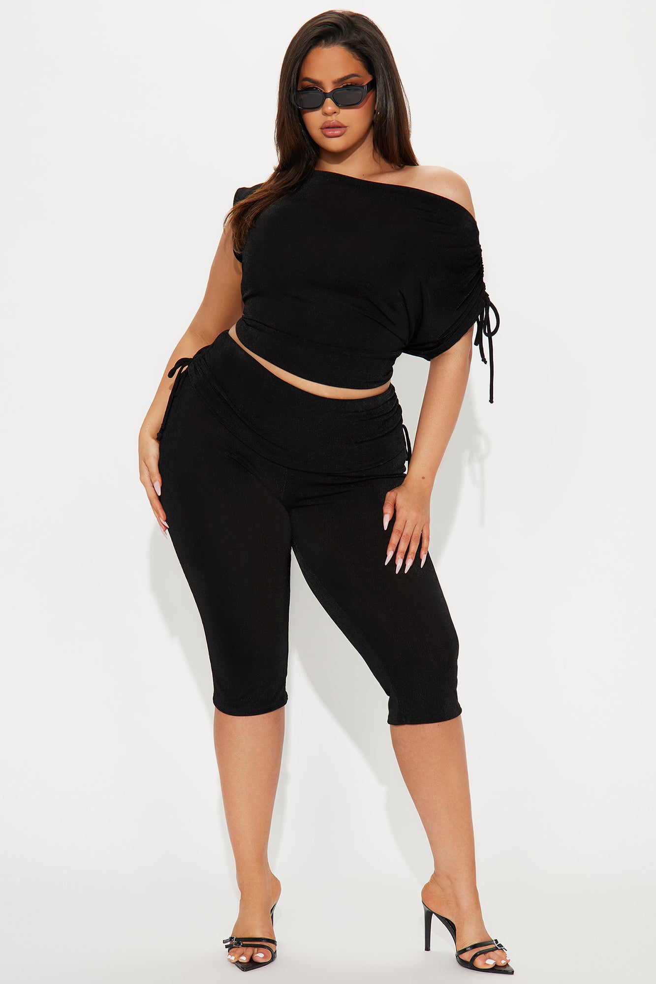 Date Night Capri Set - Black - Image 5