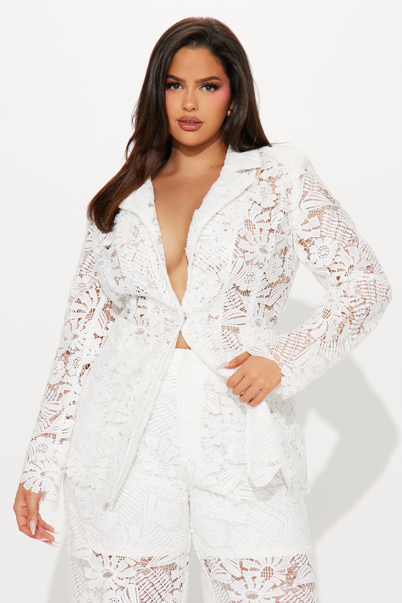High Class Pant Set - White - Image 5
