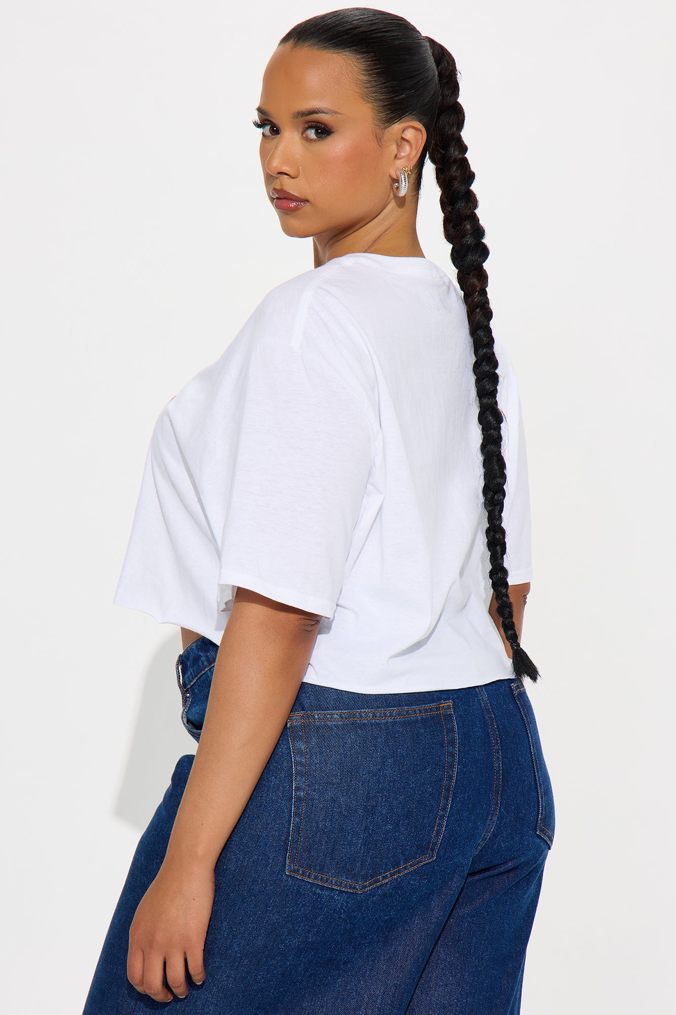 I'm A Barbie Girl Cropped Tee - White - Image 7
