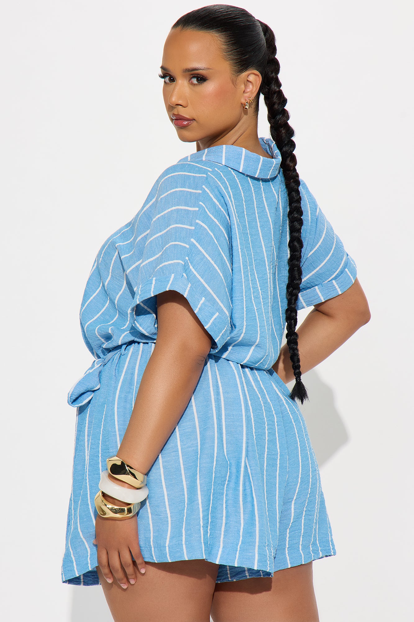 Out Of Line Romper - Blue/combo - Image 6